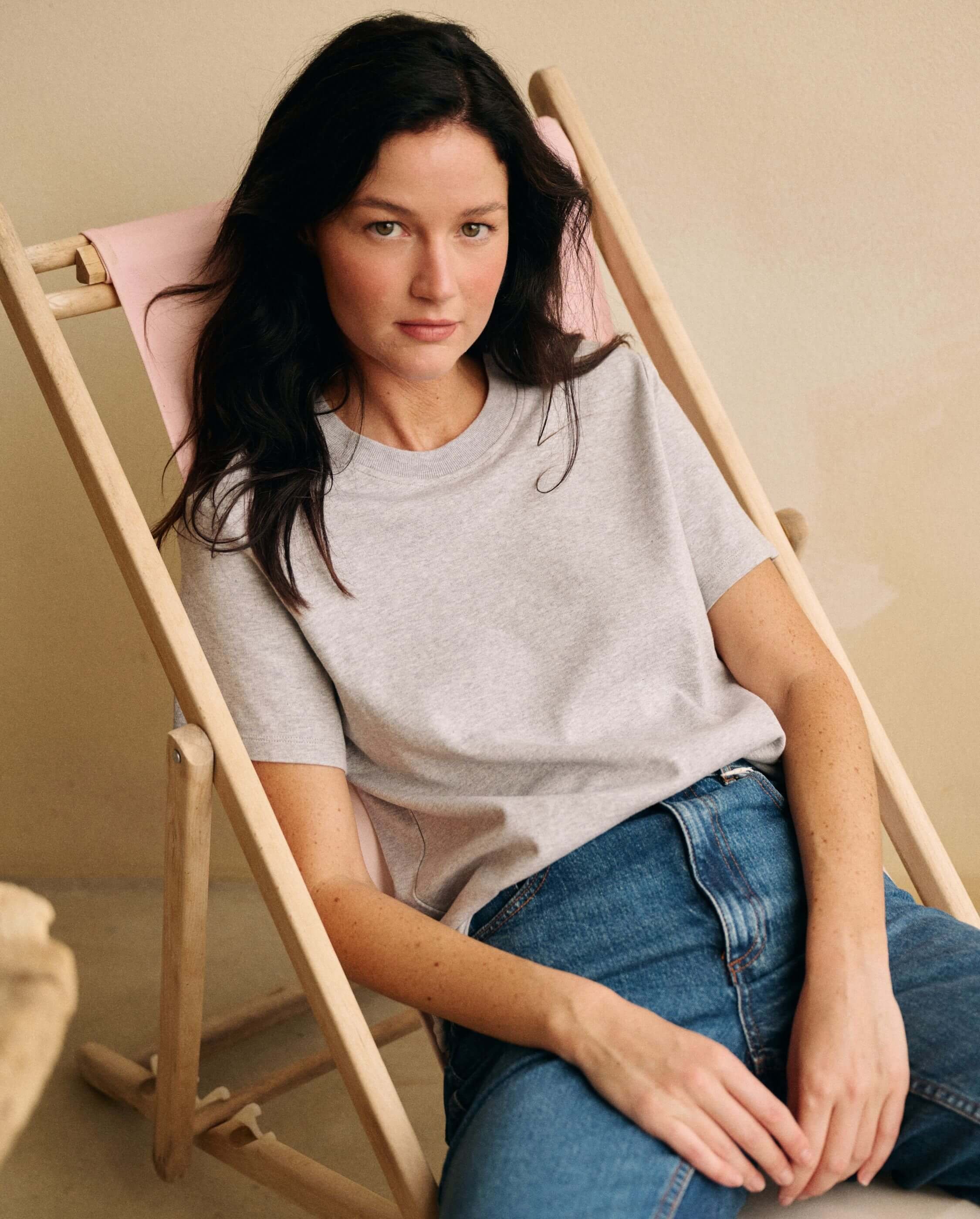 Women's organic cotton t-shirt, grey ANGARDE Grey