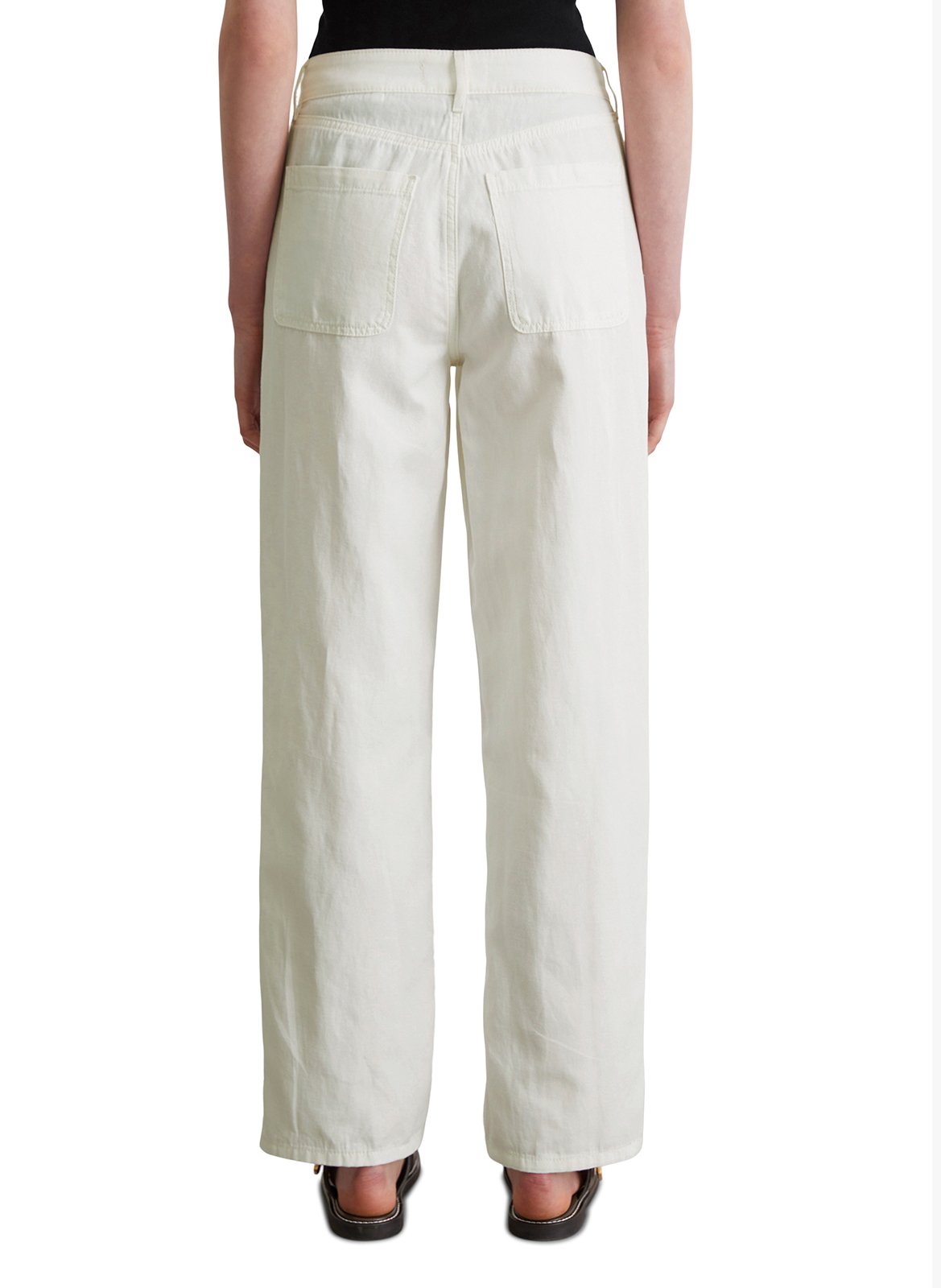 Pantalon droit en coton mélangé MARC O'POLO Blanc