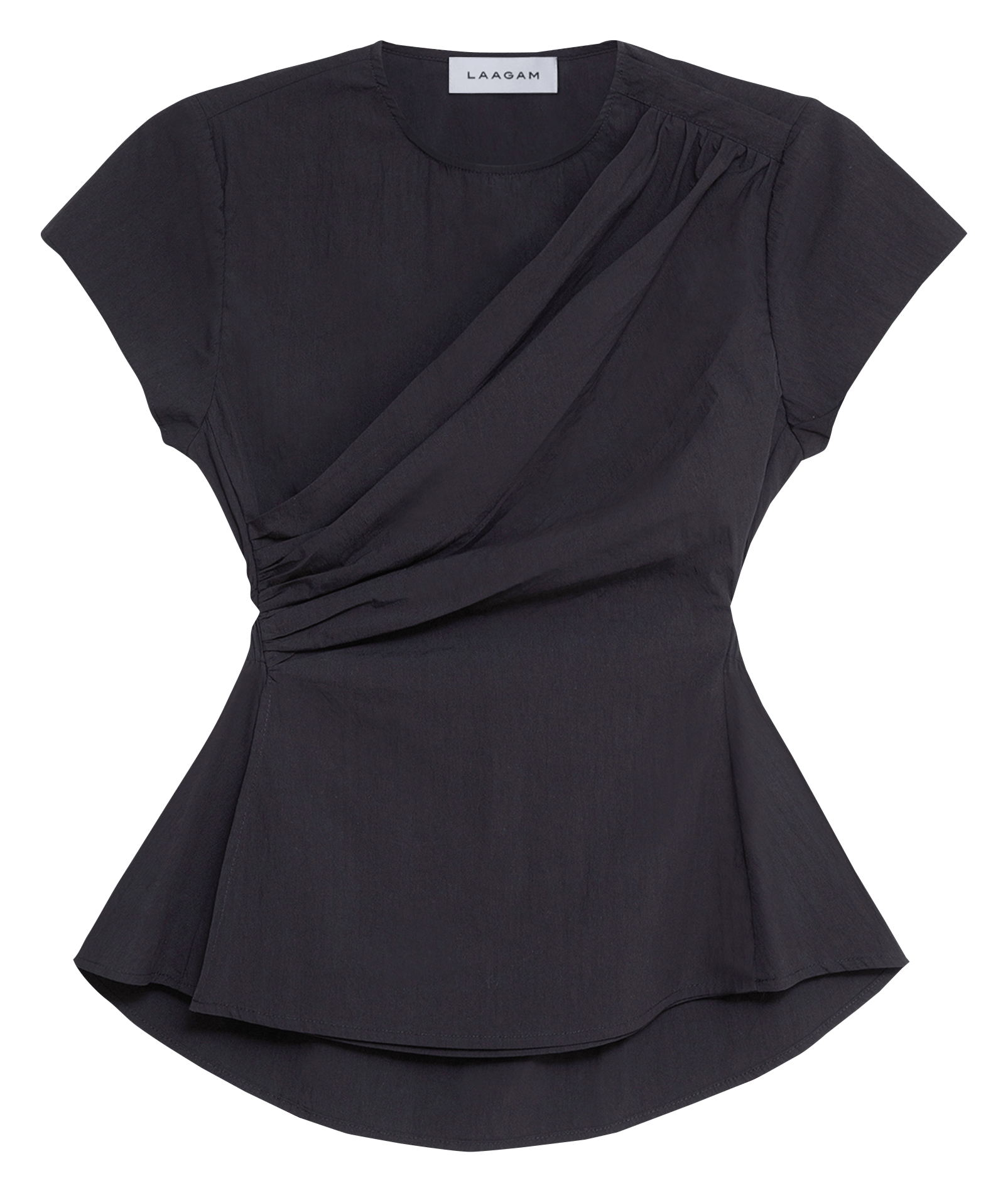 Top con cuello redondo LAAGAM Negro