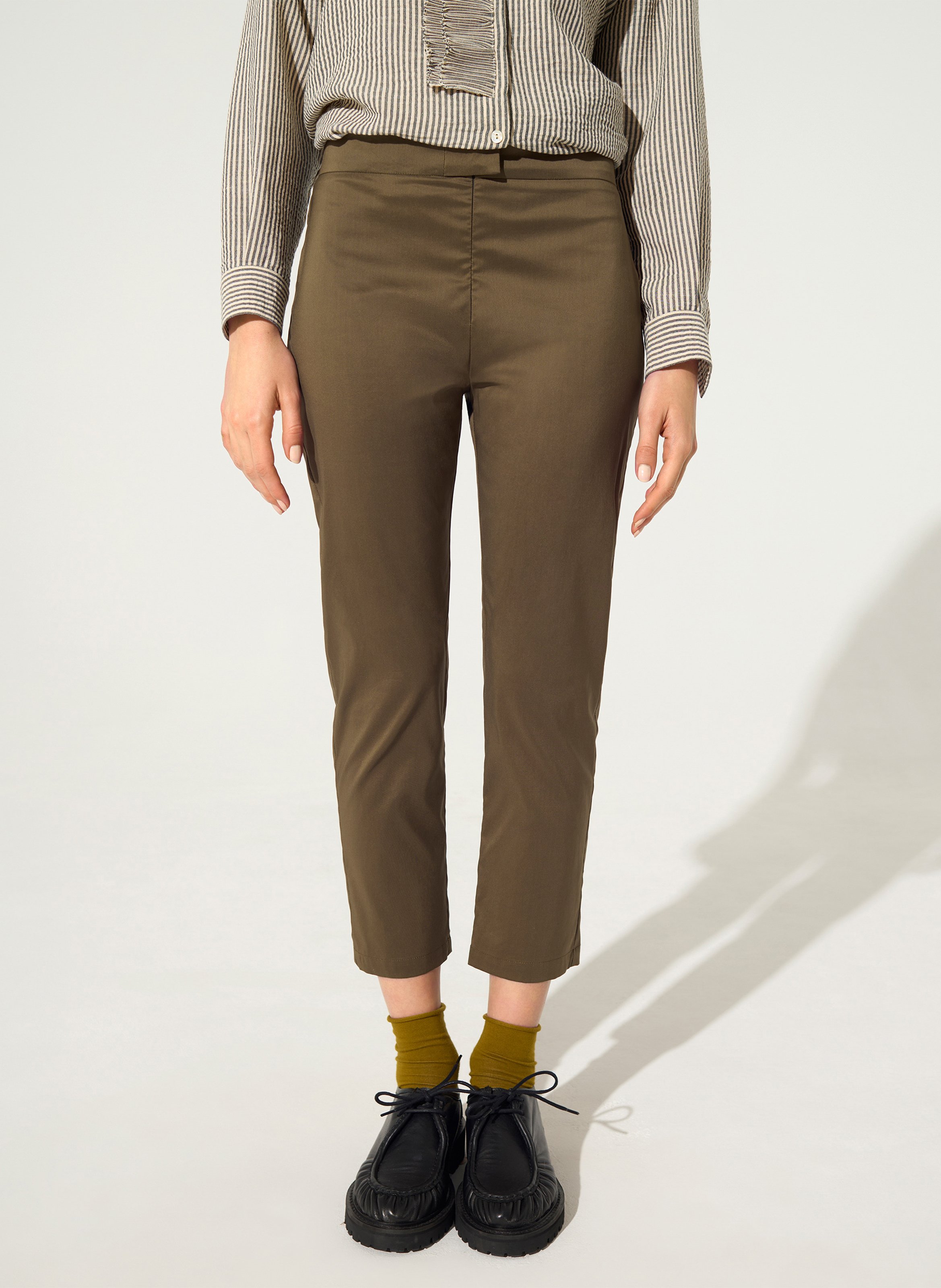 Cropped cotton-blend pants COTELAC