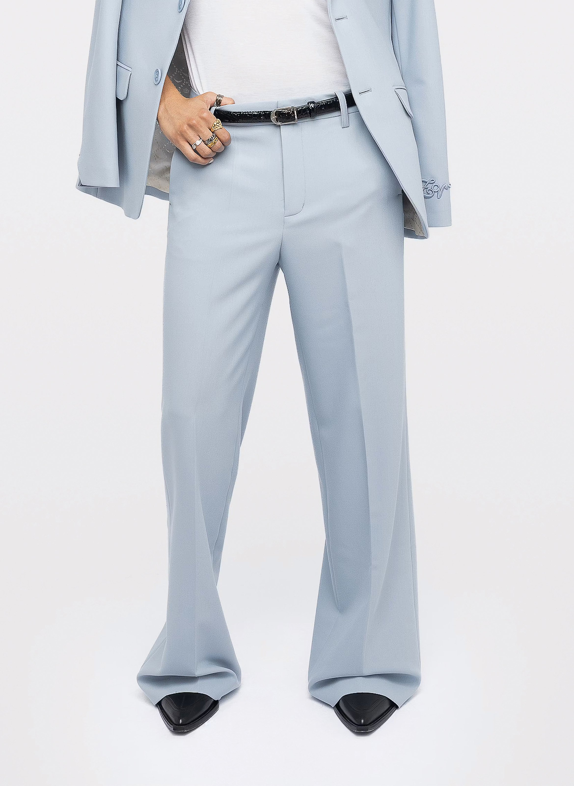 Pantalon droit taille haute ZADIG&VOLTAIRE Blue