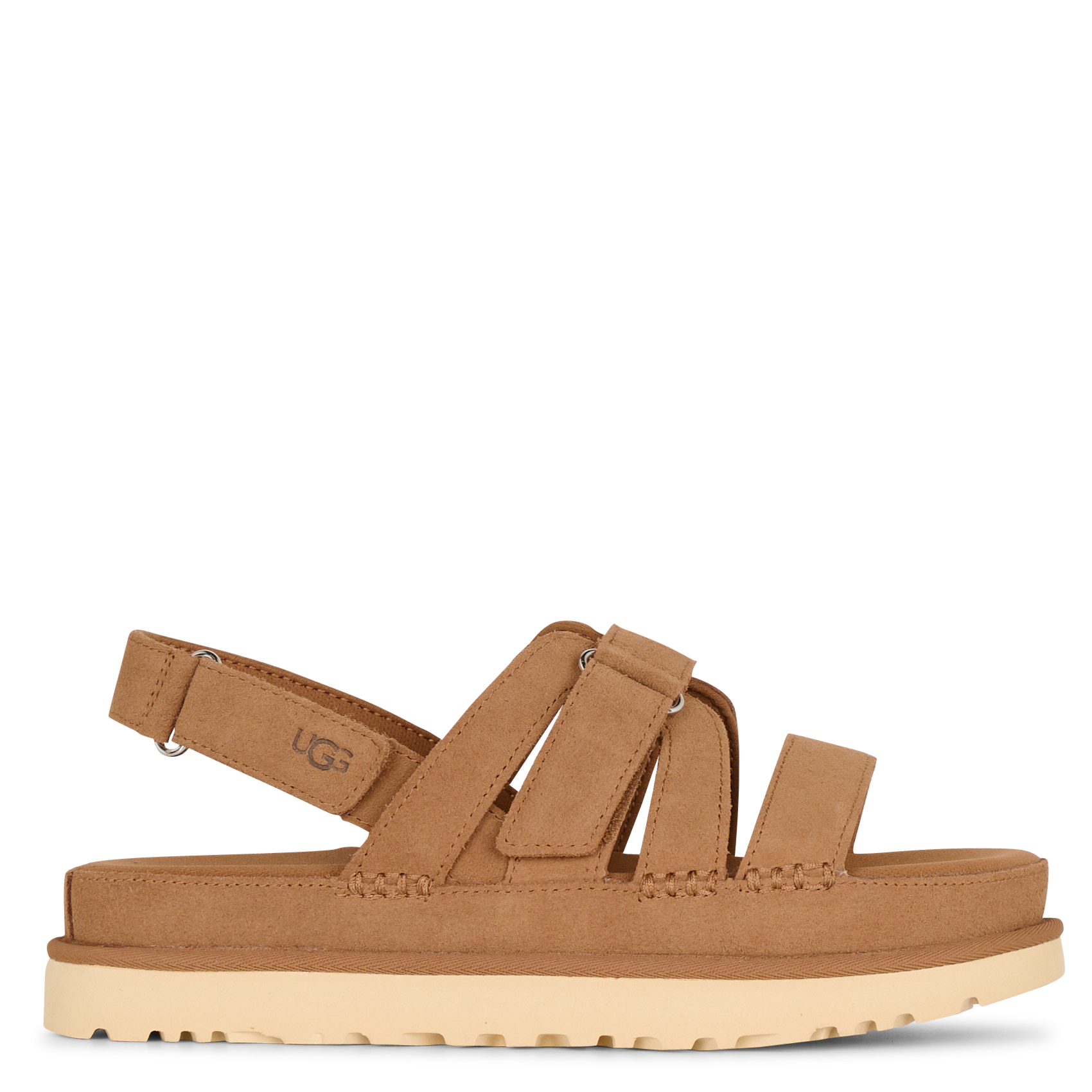 Aouda flat leather sandals UGG Brown
