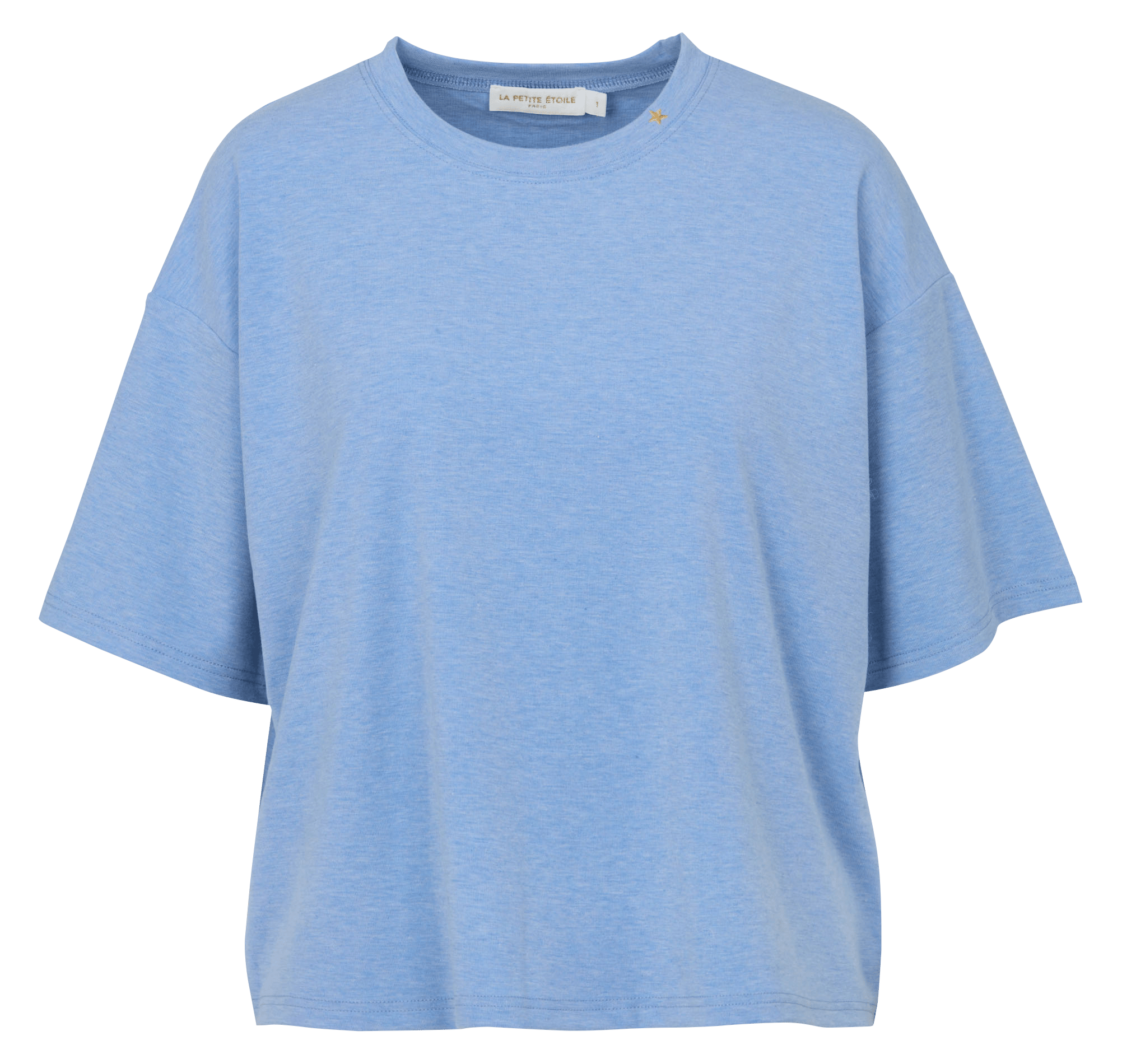 Tee-shirt col rond à rayures LA PETITE ETOILE Bleu