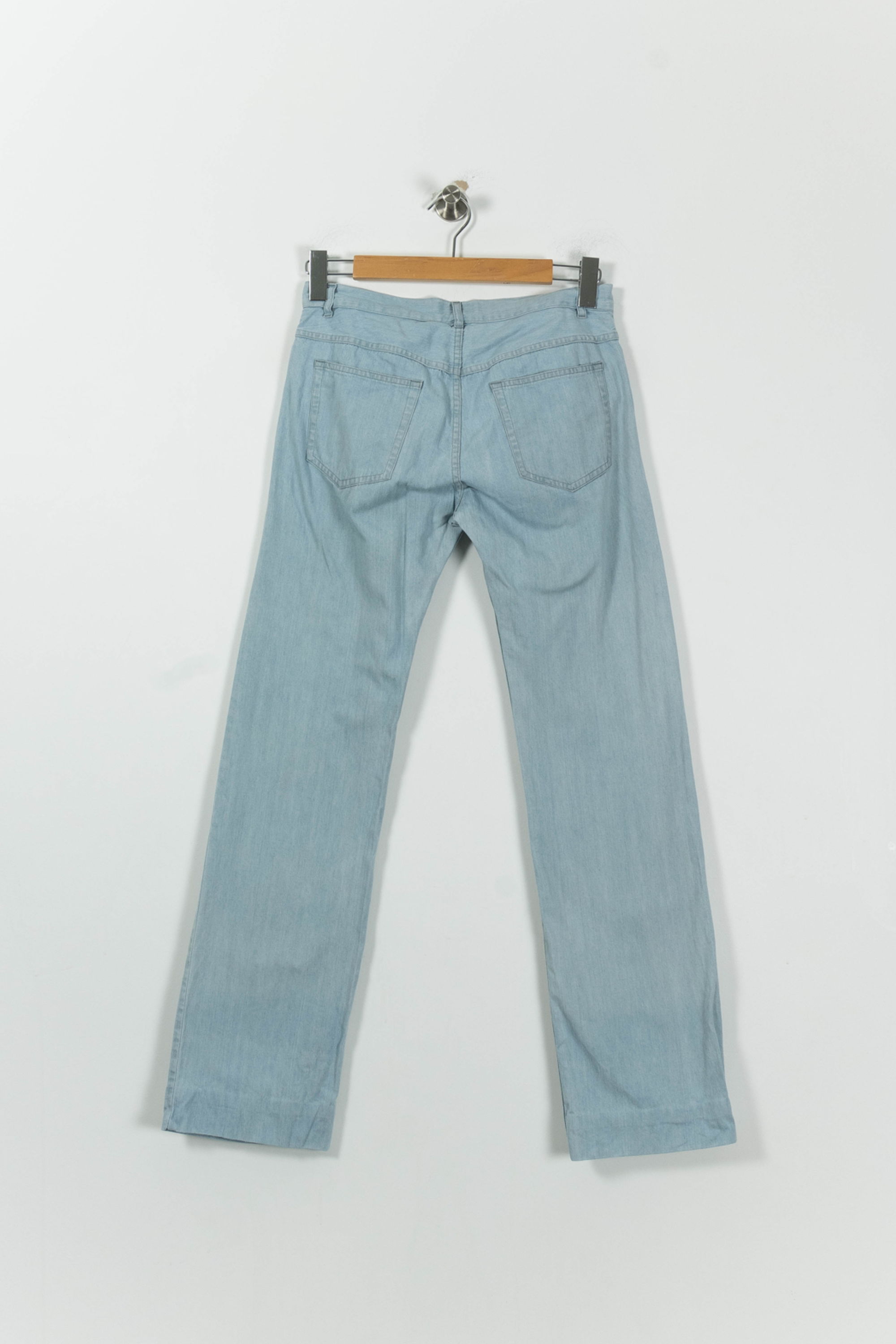 Cropped slim jeans with studs A.P.C - Seconde main Blue