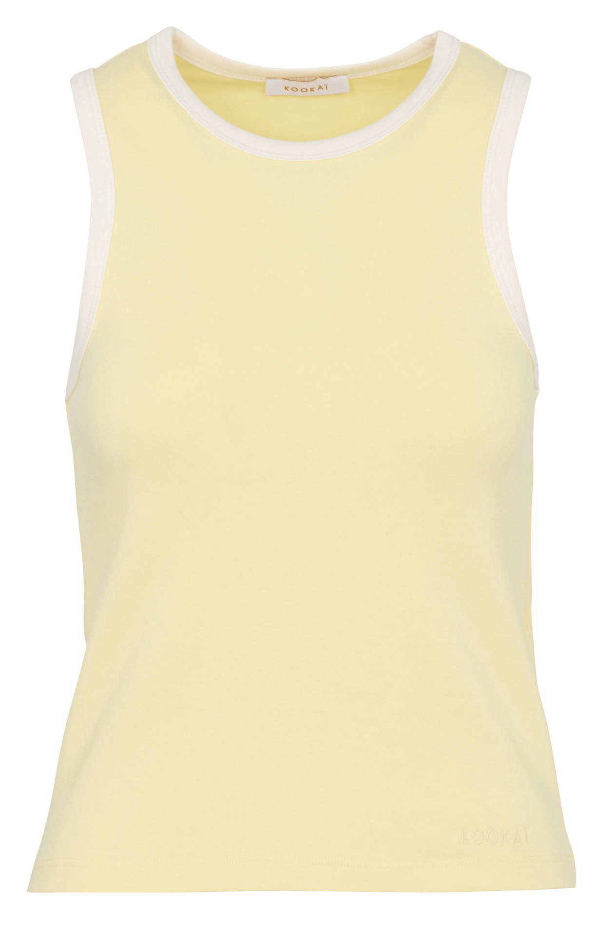 Baumwoll-Tanktop mit Rundhalsausschnitt KOOKAI Gelb