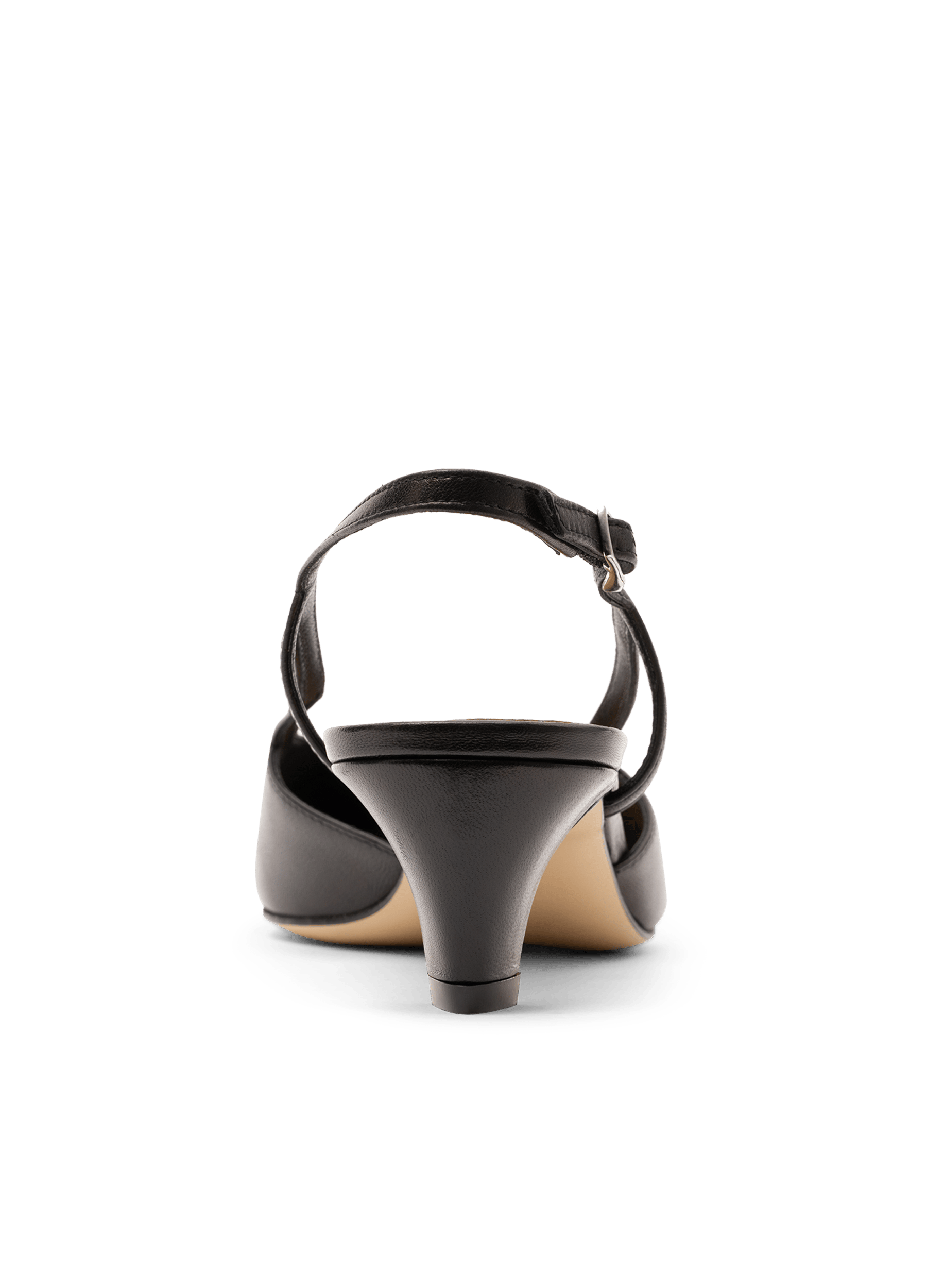 Slingback en cuir nappa noir PARALLELE PARIS Noir