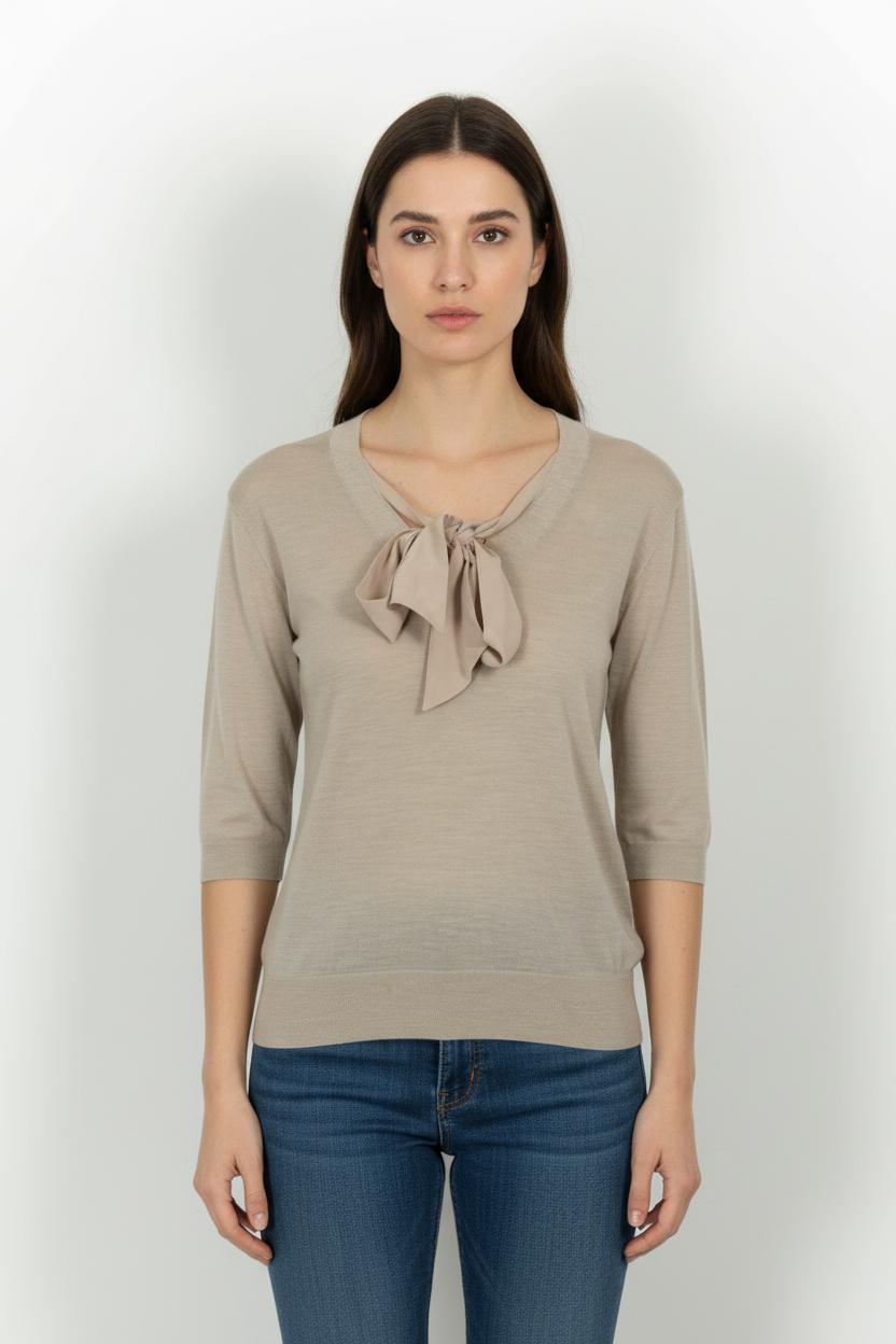Blouse TARA JARMON - Seconde Main Beige