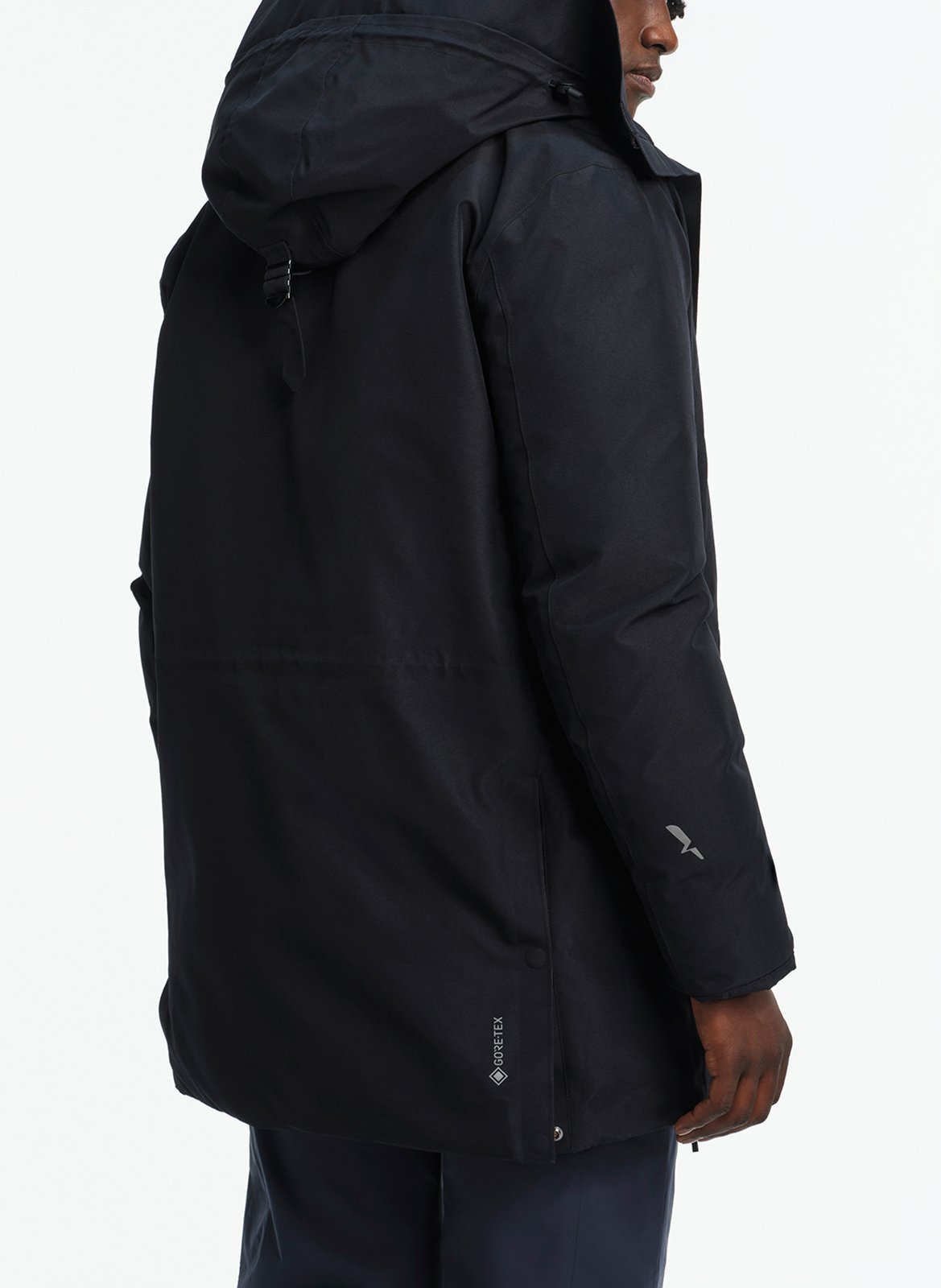 Parka mi-longue à capuche AIGLE Noir
