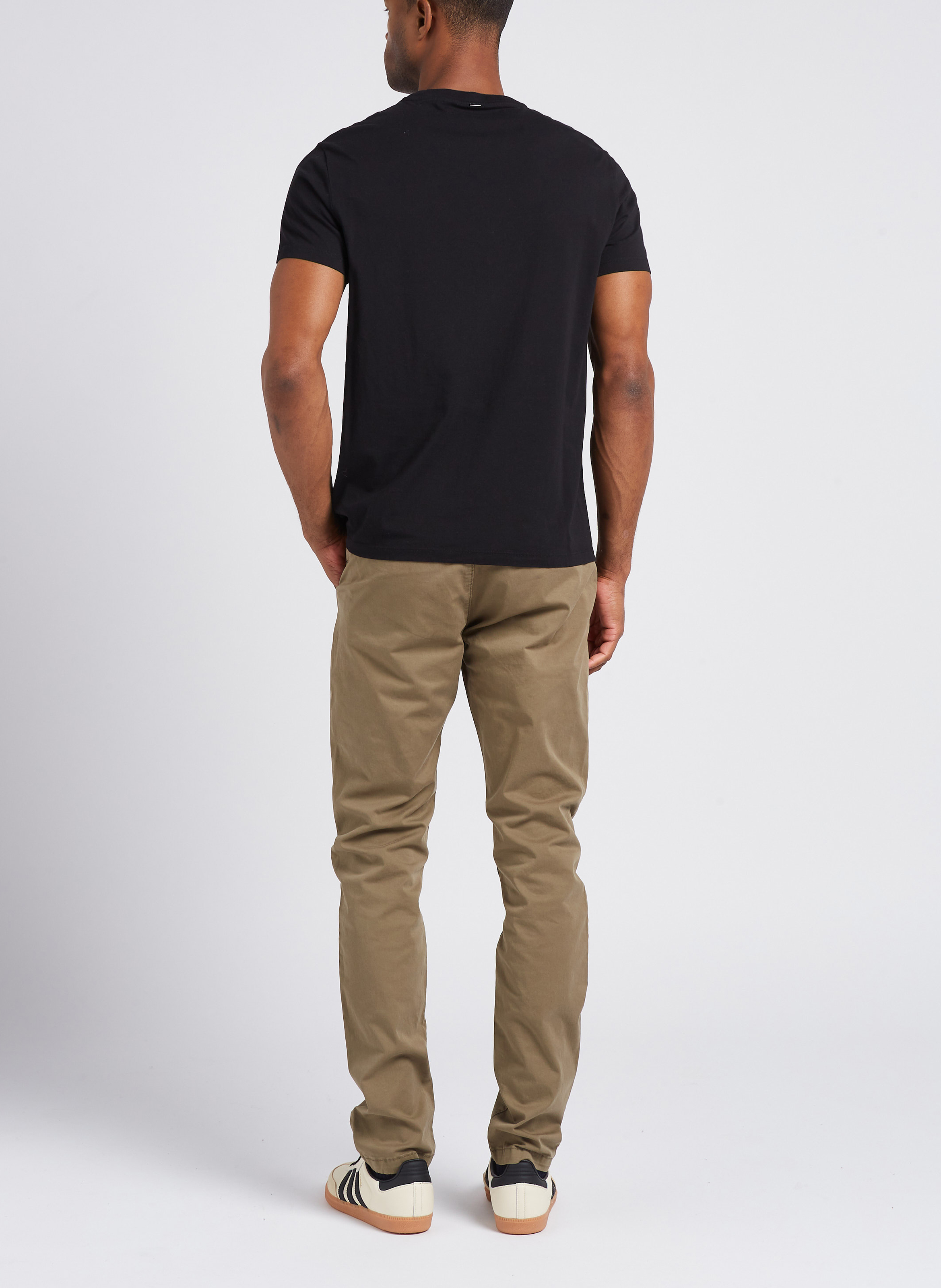Chinohose aus Baumwollmix, Slim Fit IKKS Khaki
