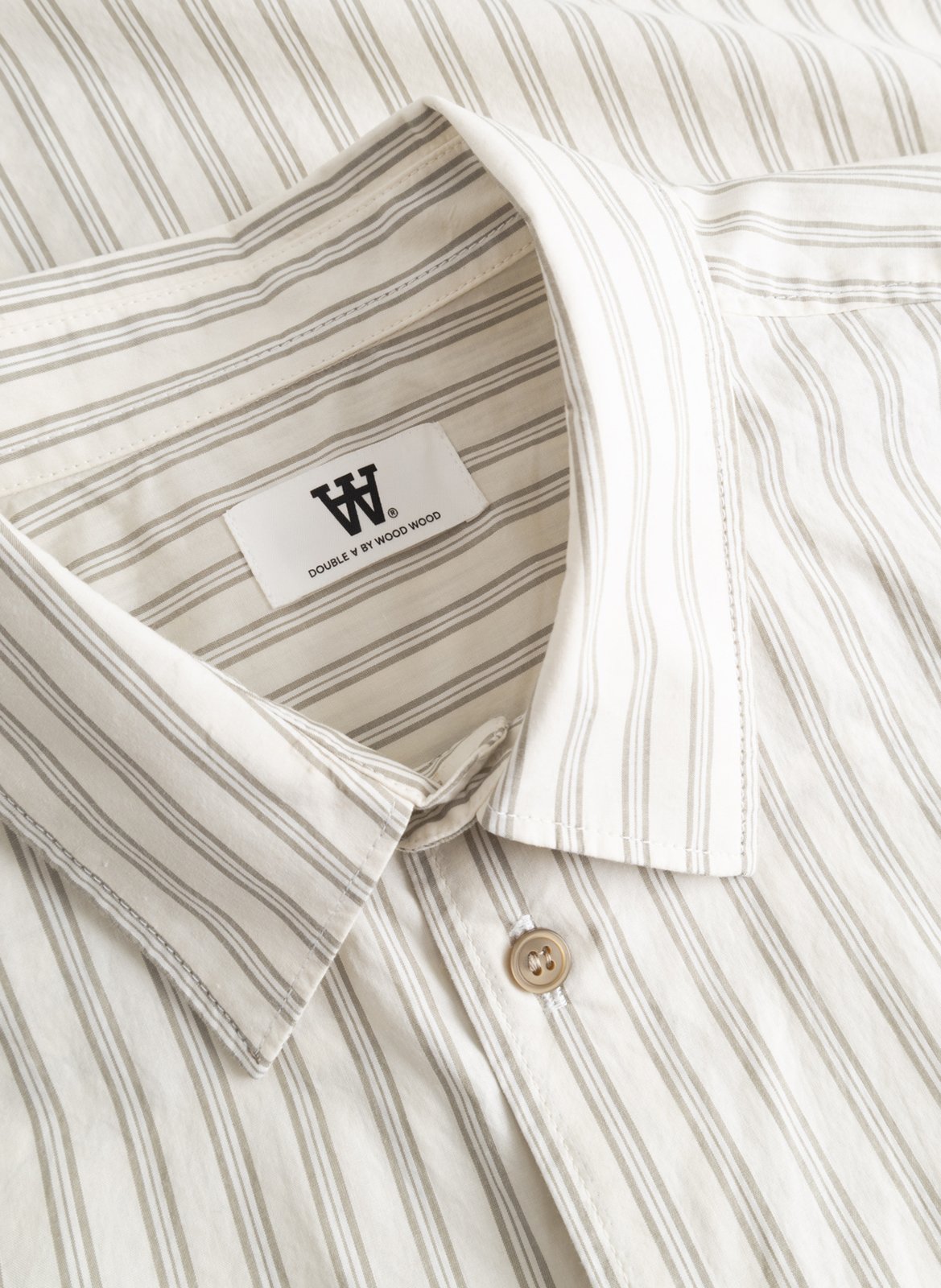Straight cotton shirt WOOD WOOD White