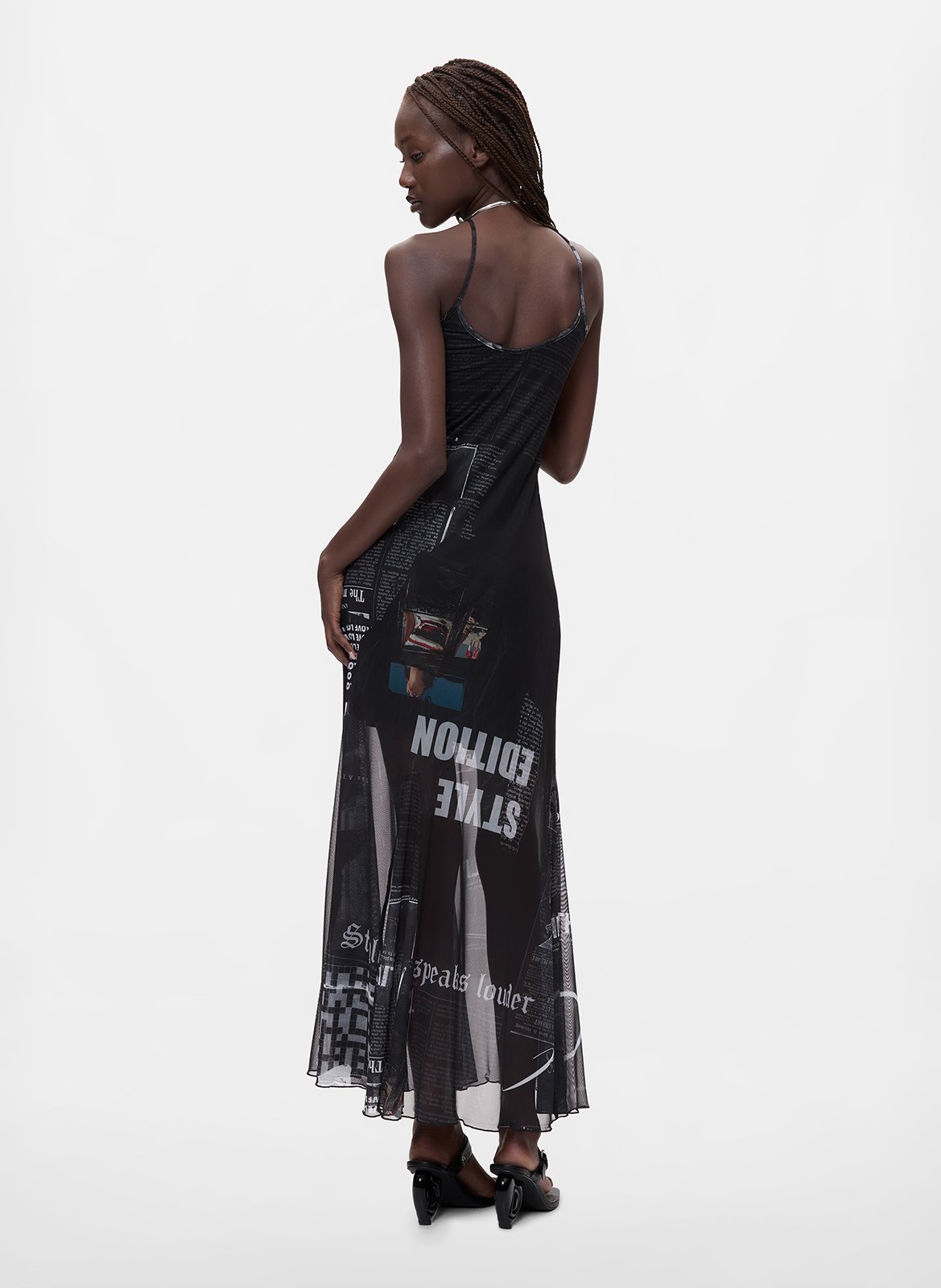 Robe longue imprimée DESIGUAL Blanc
