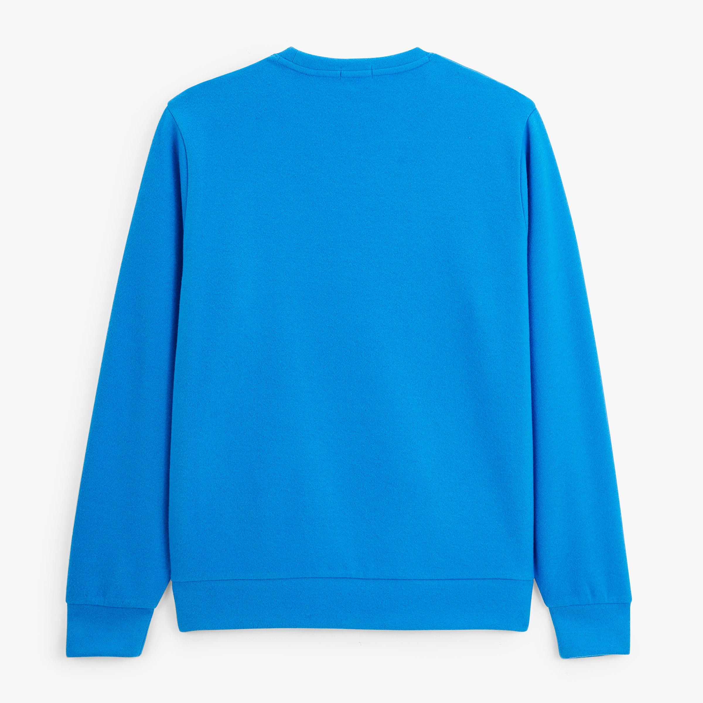 Round neck sweatshirt French rib SERGE BLANCO Blue