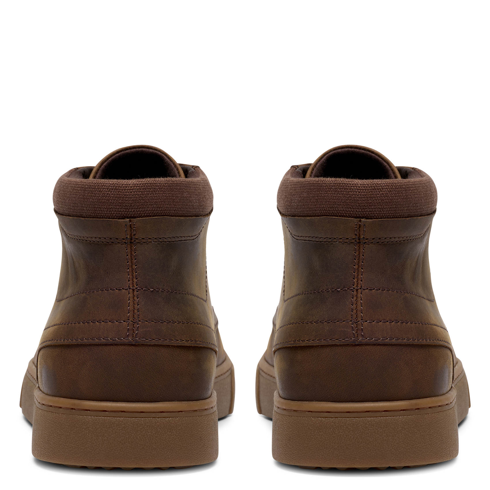 Boots à lacets en cuir lisse CLARKS Marron