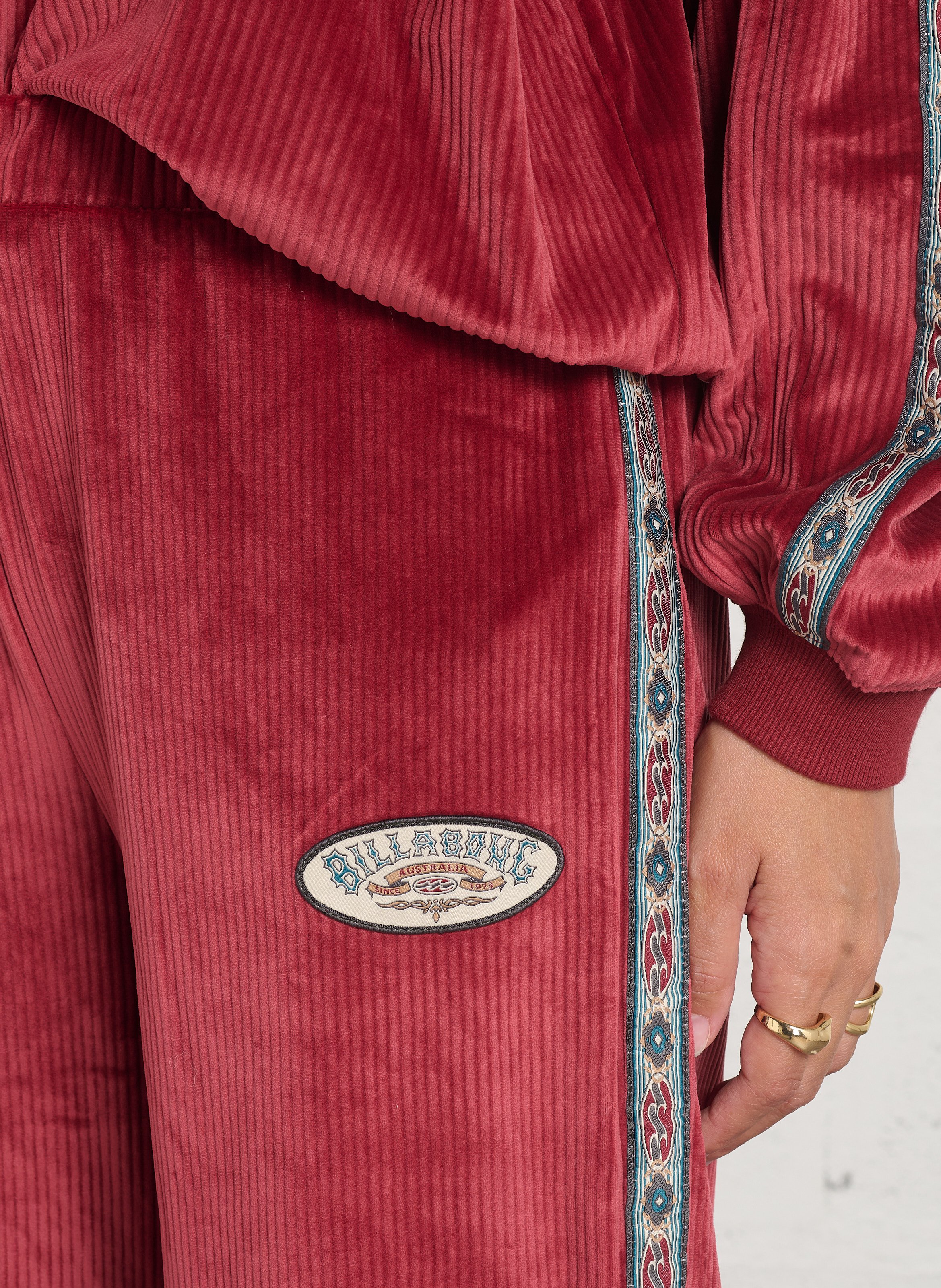 Jogginghose aus Cord BILLABONG Rot