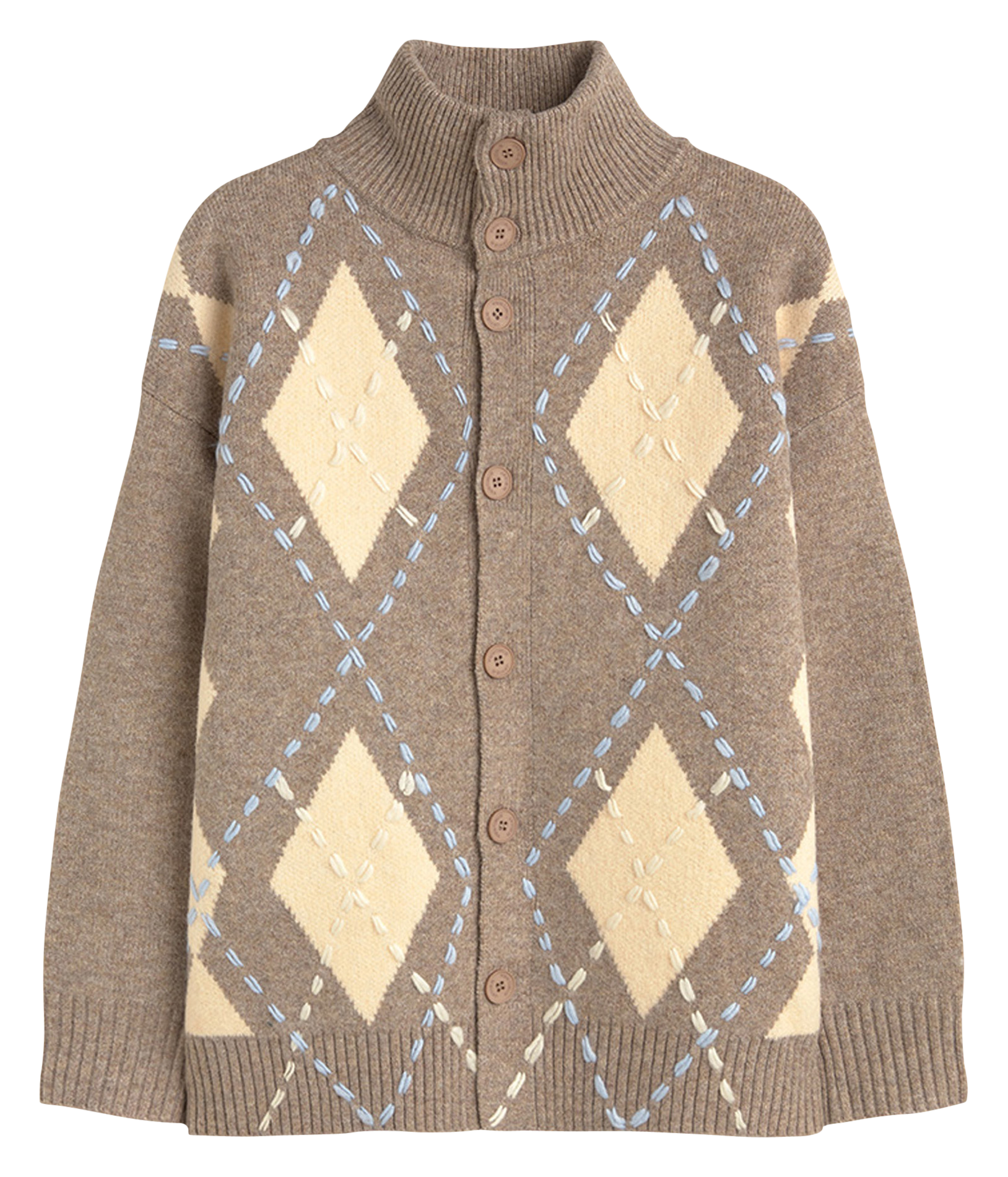 Langer Cardigan aus Strick mit Muster SIMORRA Mehrfarbig
