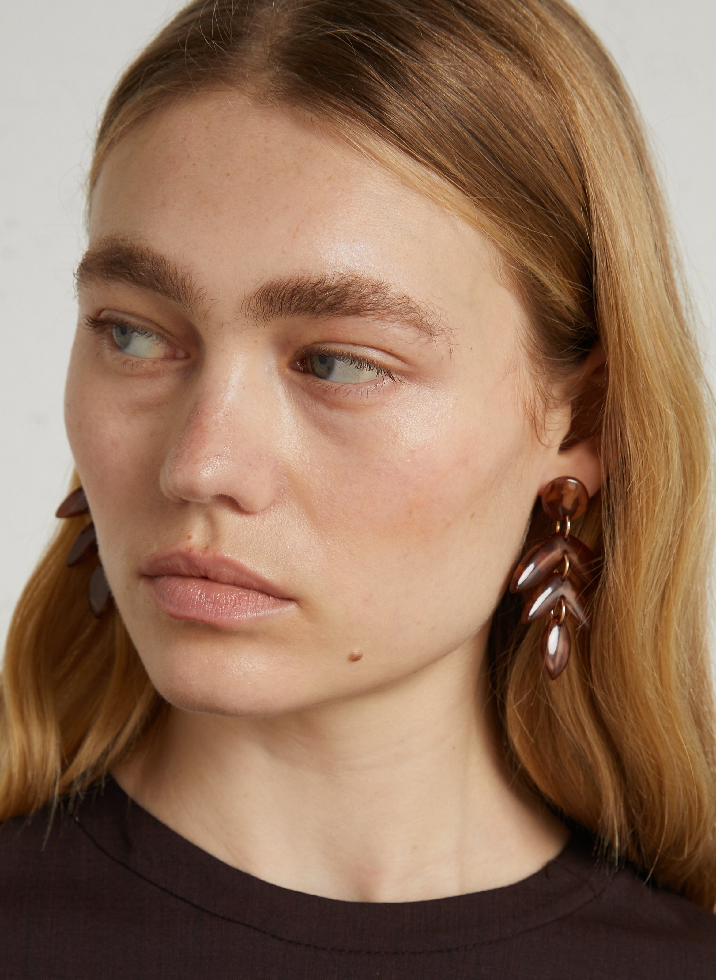 Boucles d'oreilles FEEKA Marron