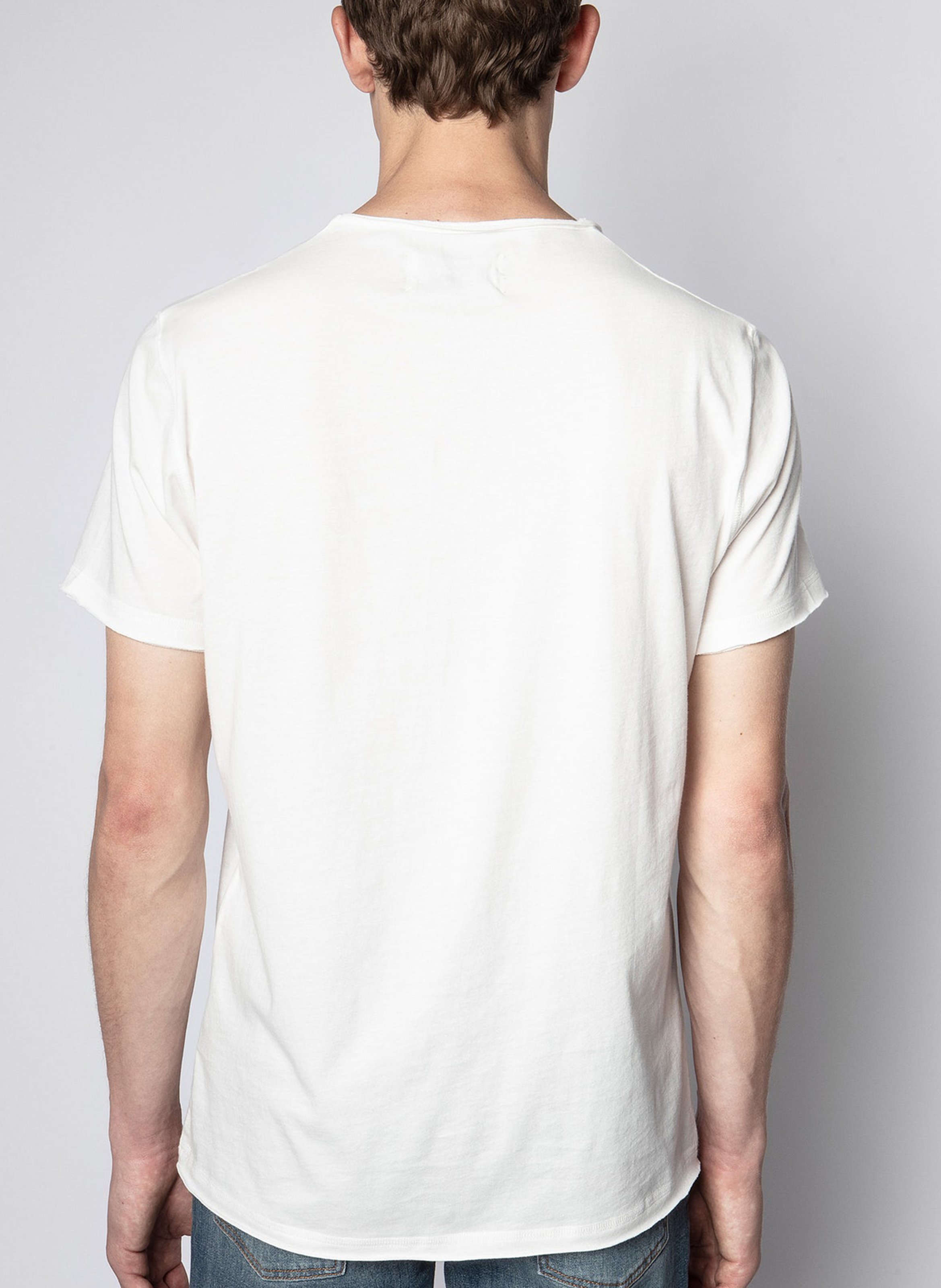 Henley-T-Shirt aus Baumwolle, Regular Fit ZADIG&VOLTAIRE Weiss