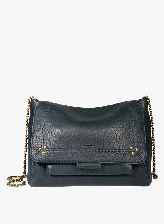 Blue Dori leather shoulder bag