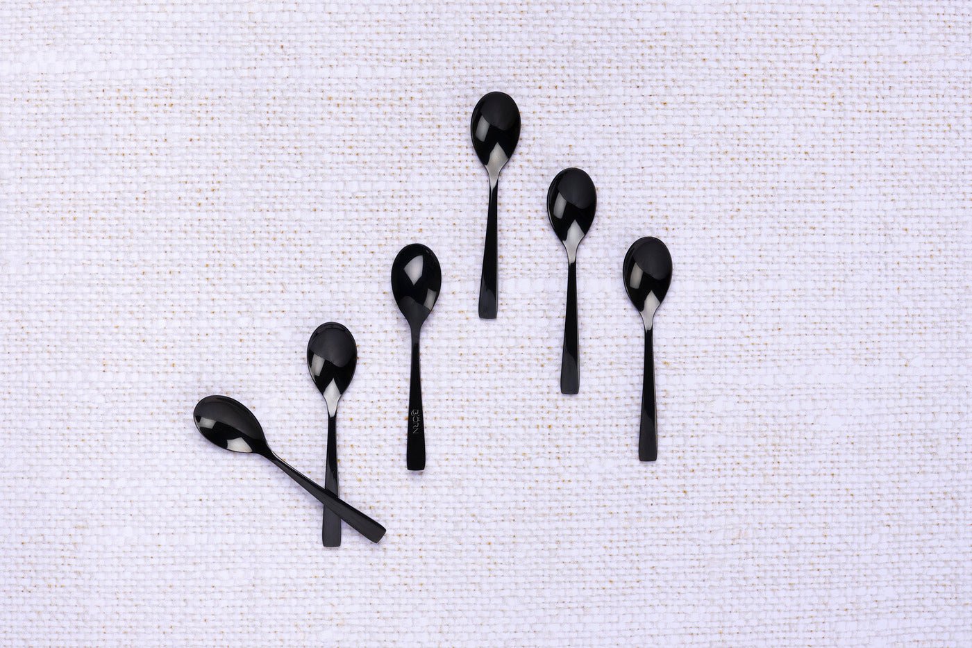 Set of 6 Oglu teaspoons - black BJORN Black