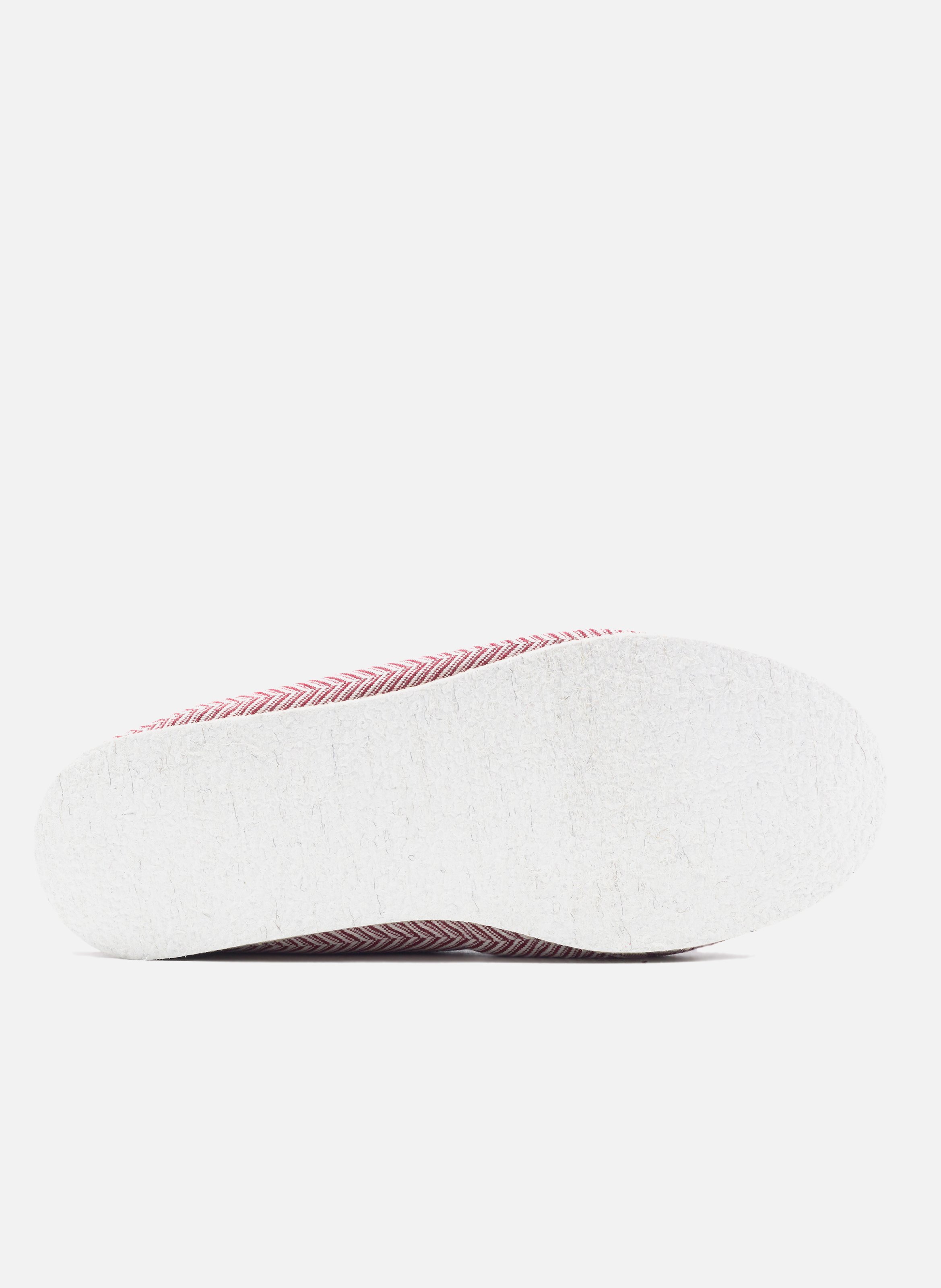 Fabric Charentaise slippers JULES & JENN White