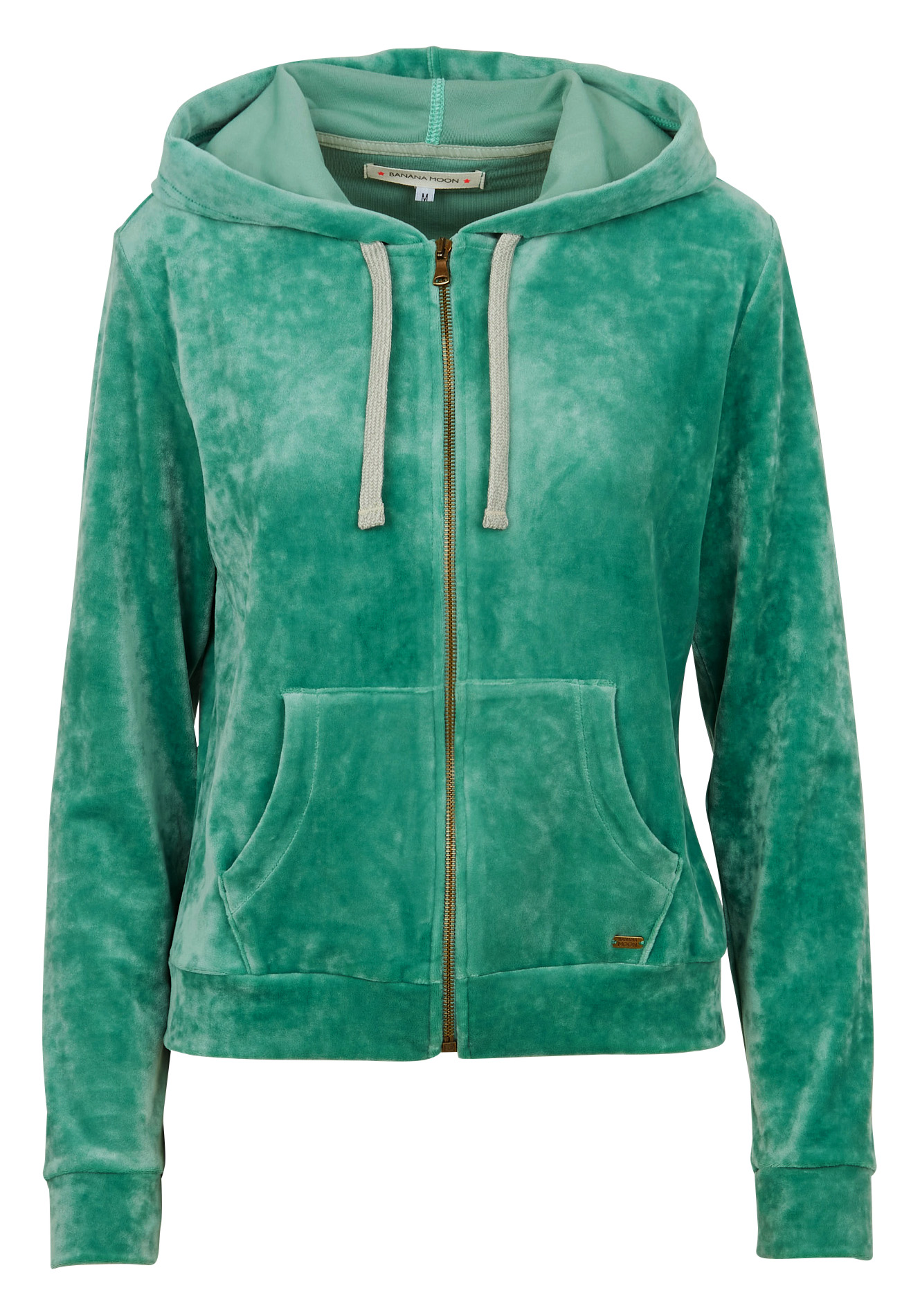Sweat à capuche zippé BANANA MOON Vert