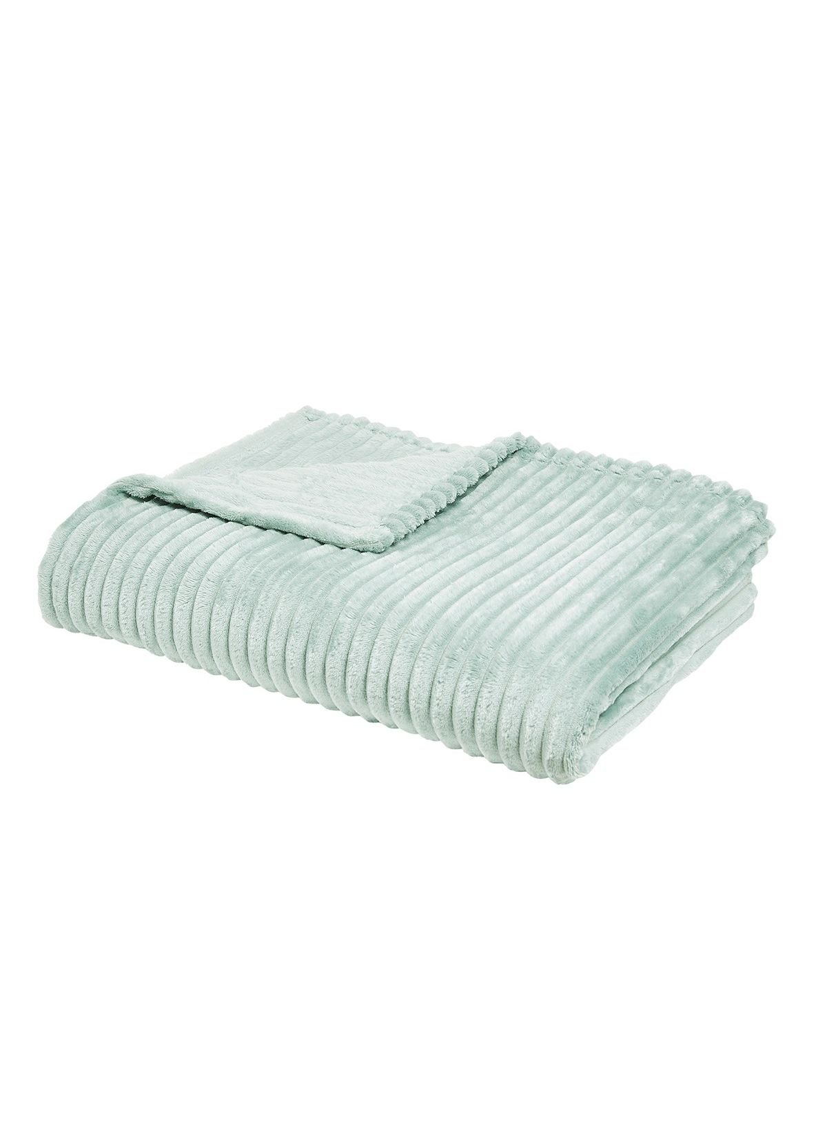 Plain ribbed throw TODAY LINGE DE MAISON Green