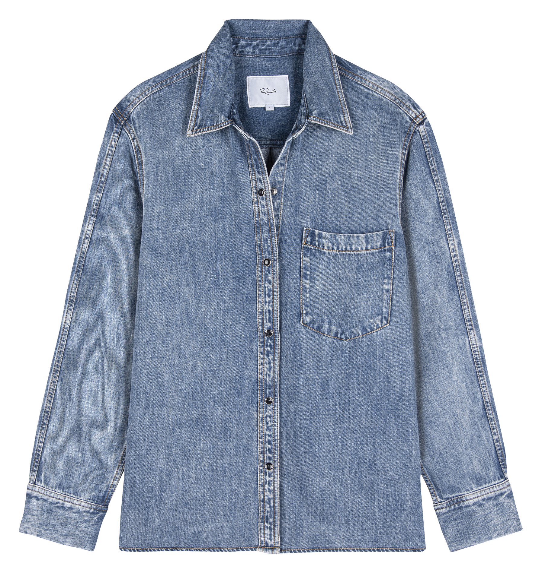 Chemise col classique RAILS Blue