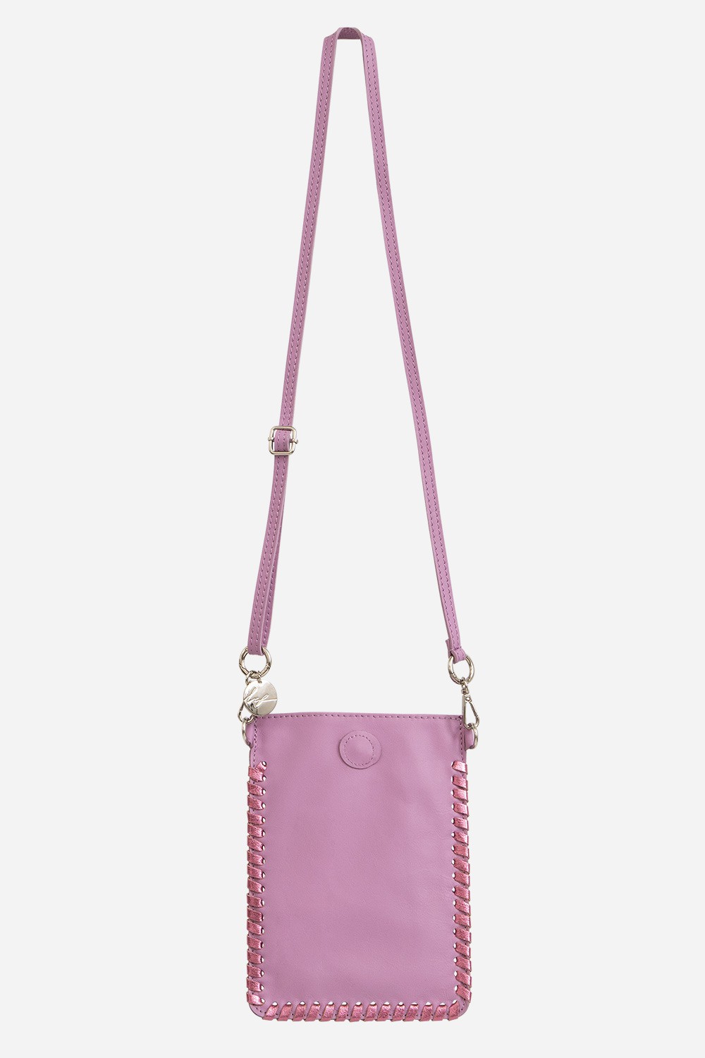 Pochette bandoulière en cuir LA COQUE FRANCAISE Violet