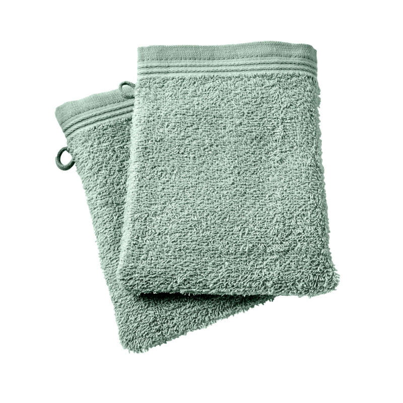 Set of 2 washcloths COTON PUR