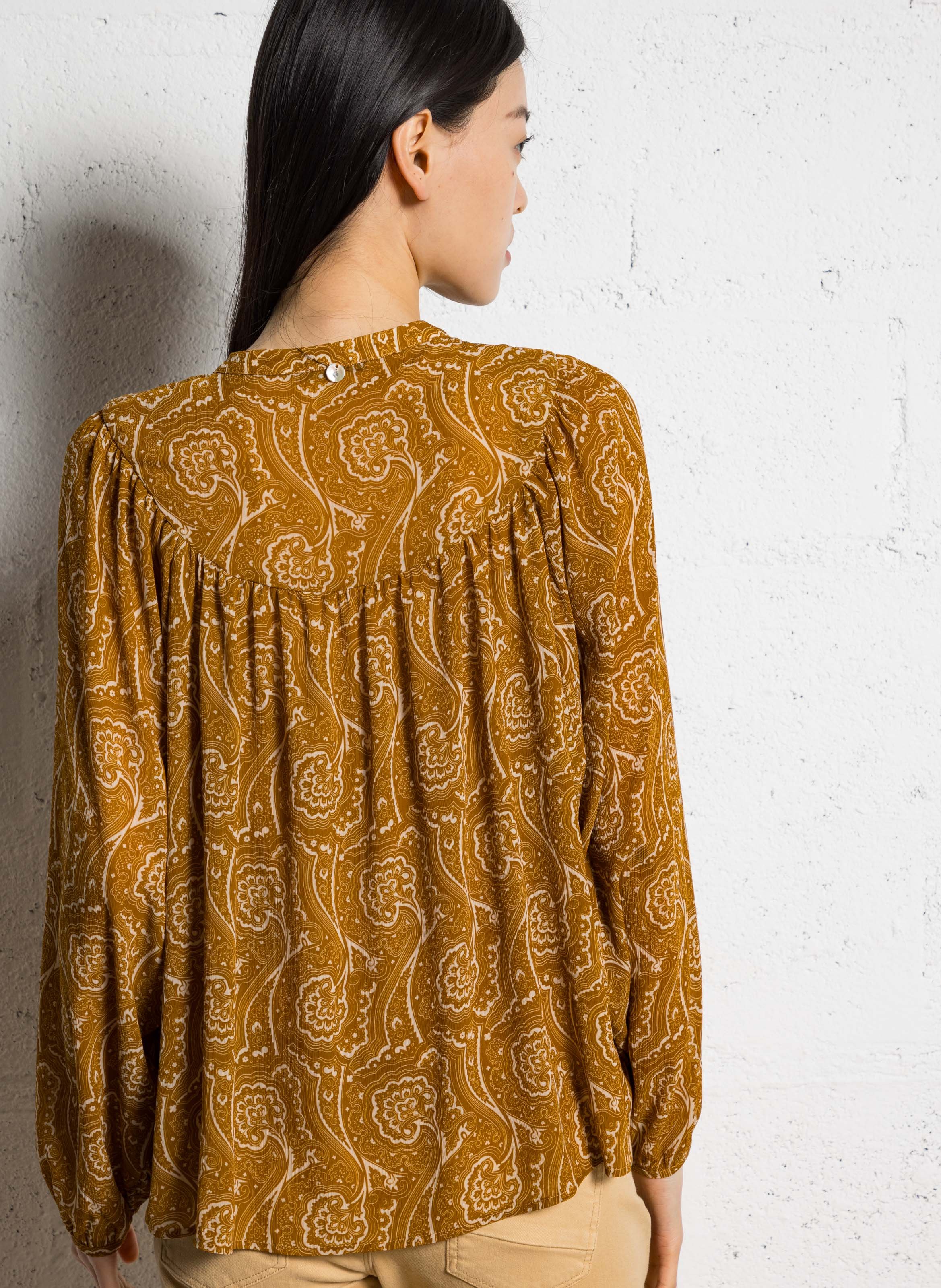 Blouse ample imprimée ONE STEP Orange