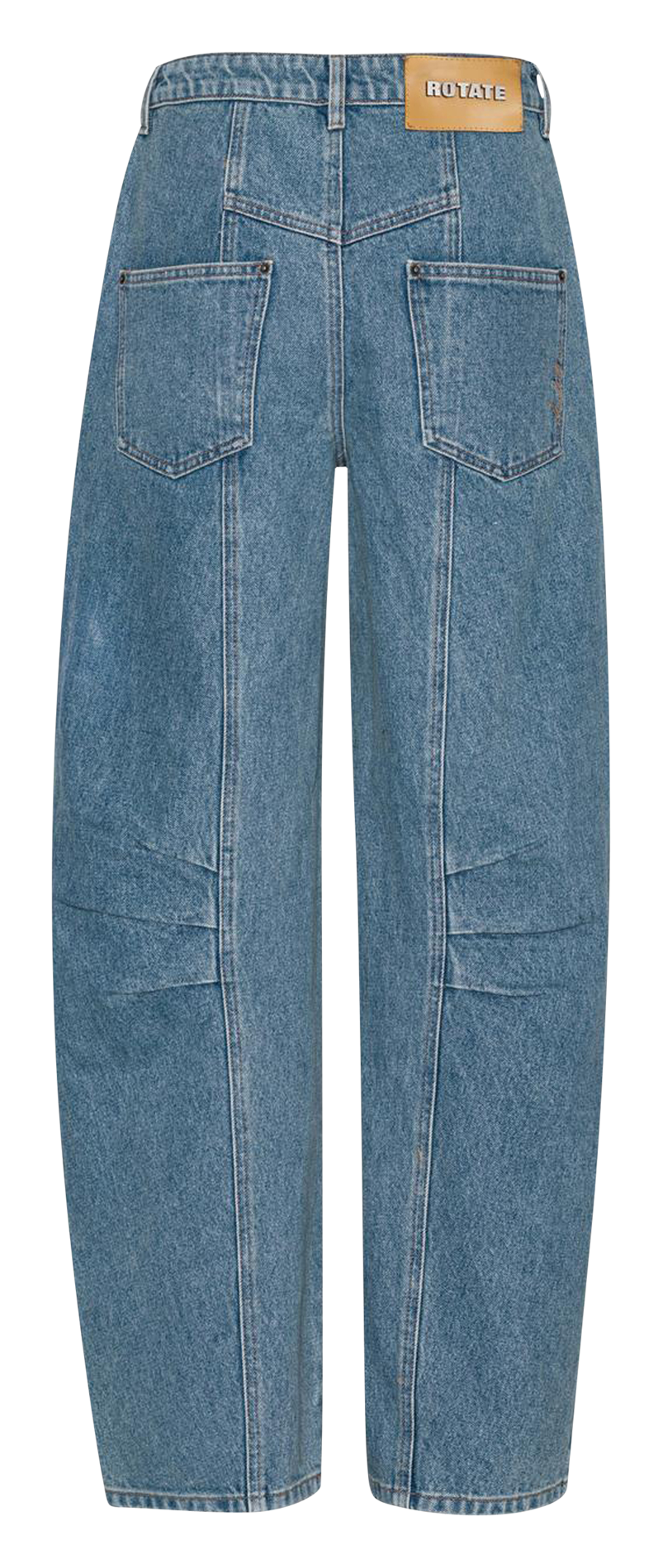 Jean cargo en coton bio ROTATE Bleu