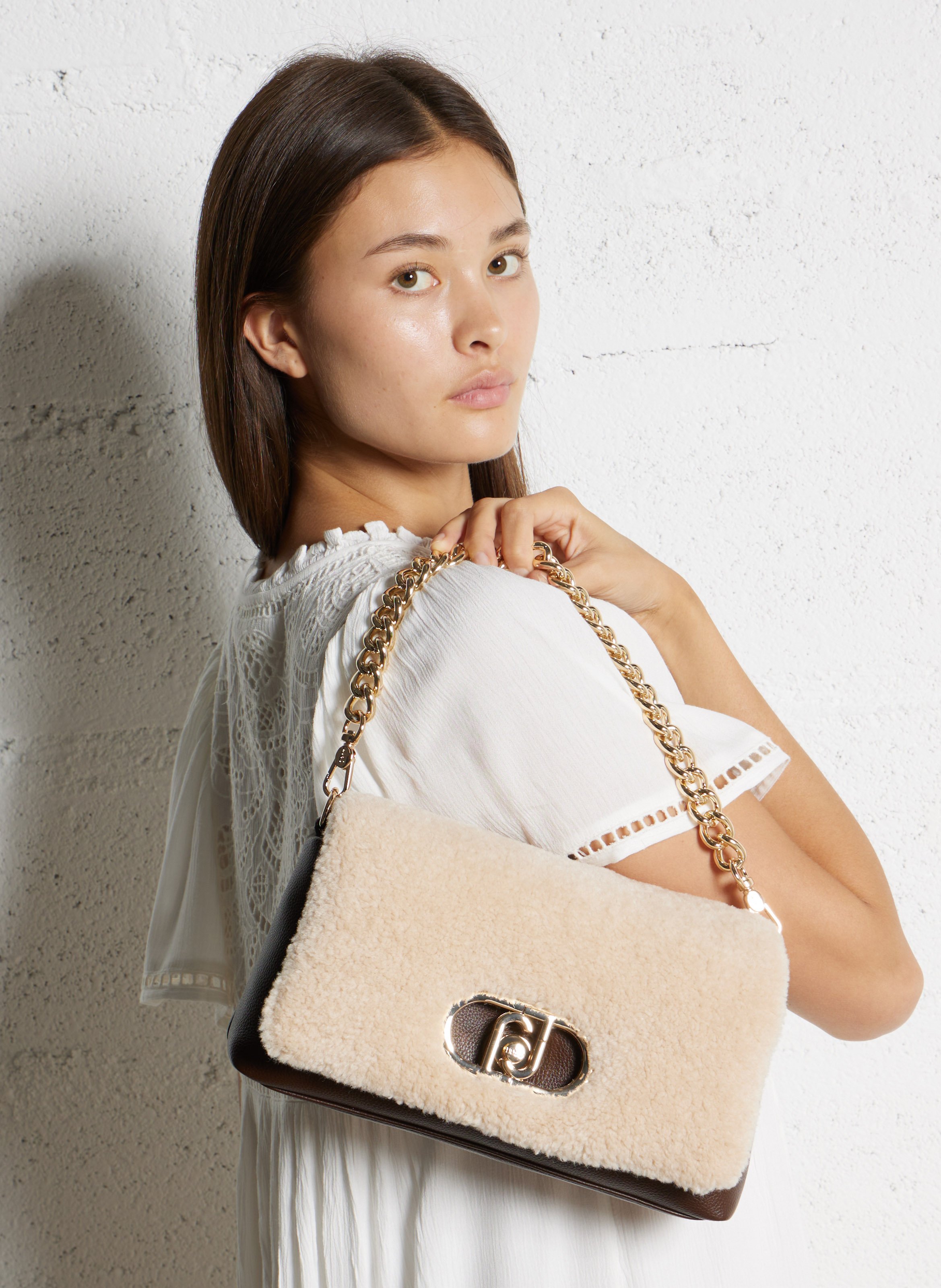 Sac bandoulière LIU JO Beige