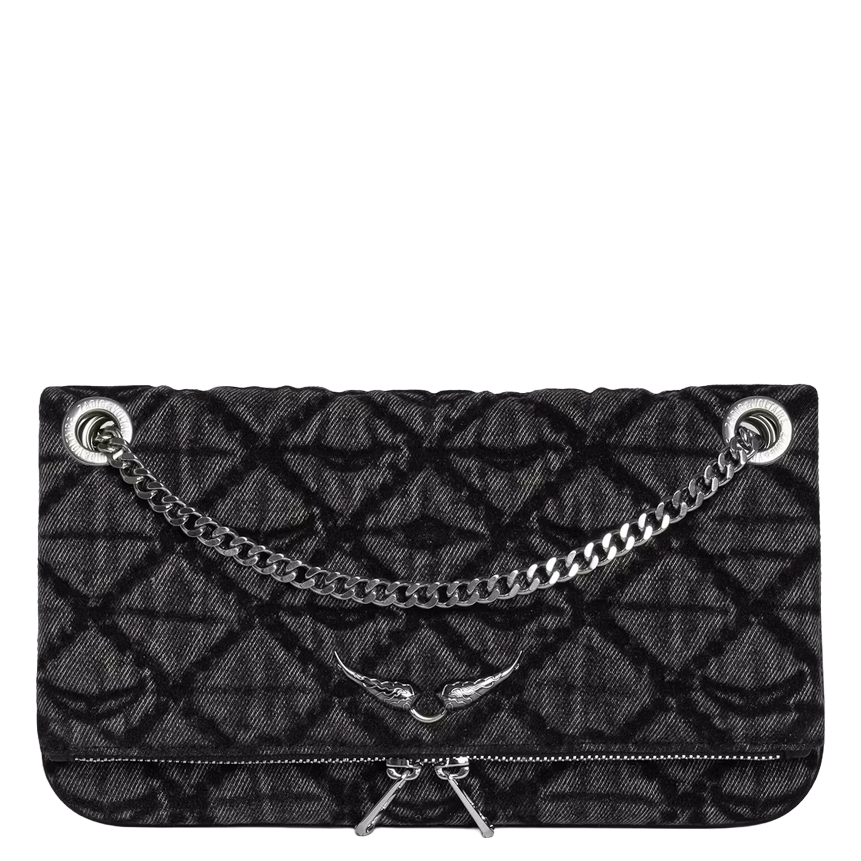 Printed clutch bag ZADIG&VOLTAIRE Grey