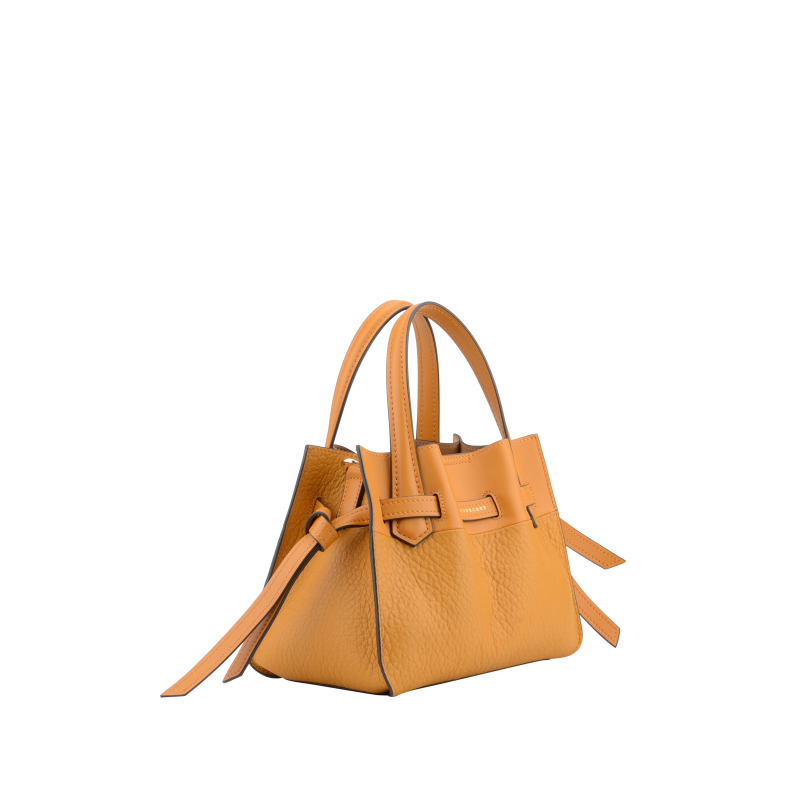 Handbag - cowhide leather POURCHET Red