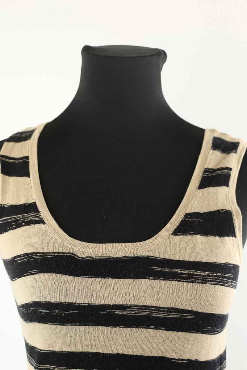 Sleeveless cotton top MICHAEL KORS - Seconde main Beige