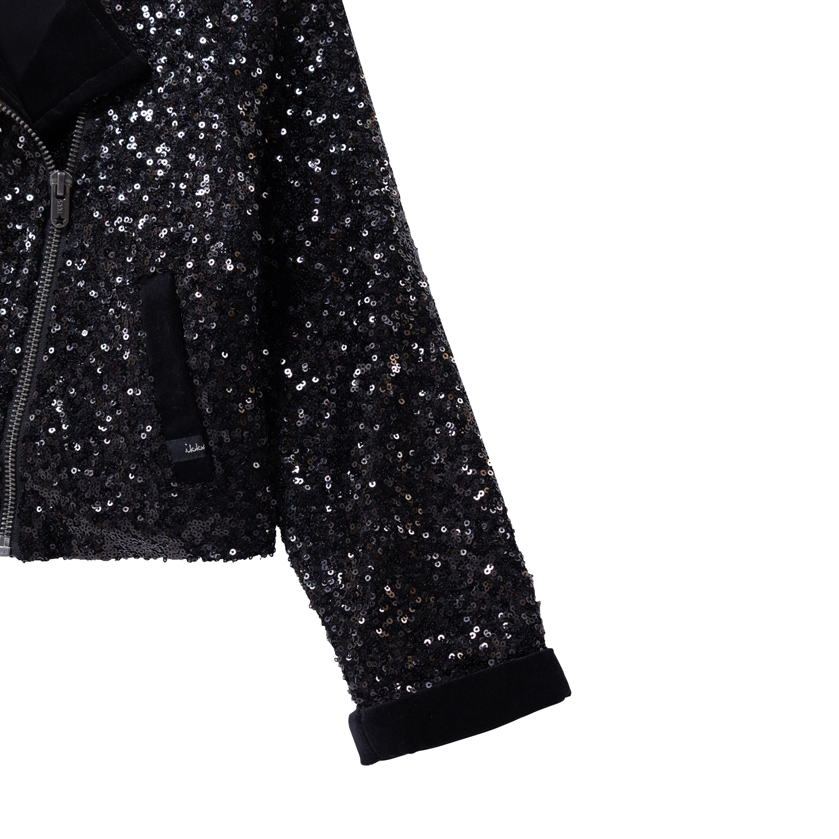 Blouson col chemise à sequins IKKS JUNIOR Noir