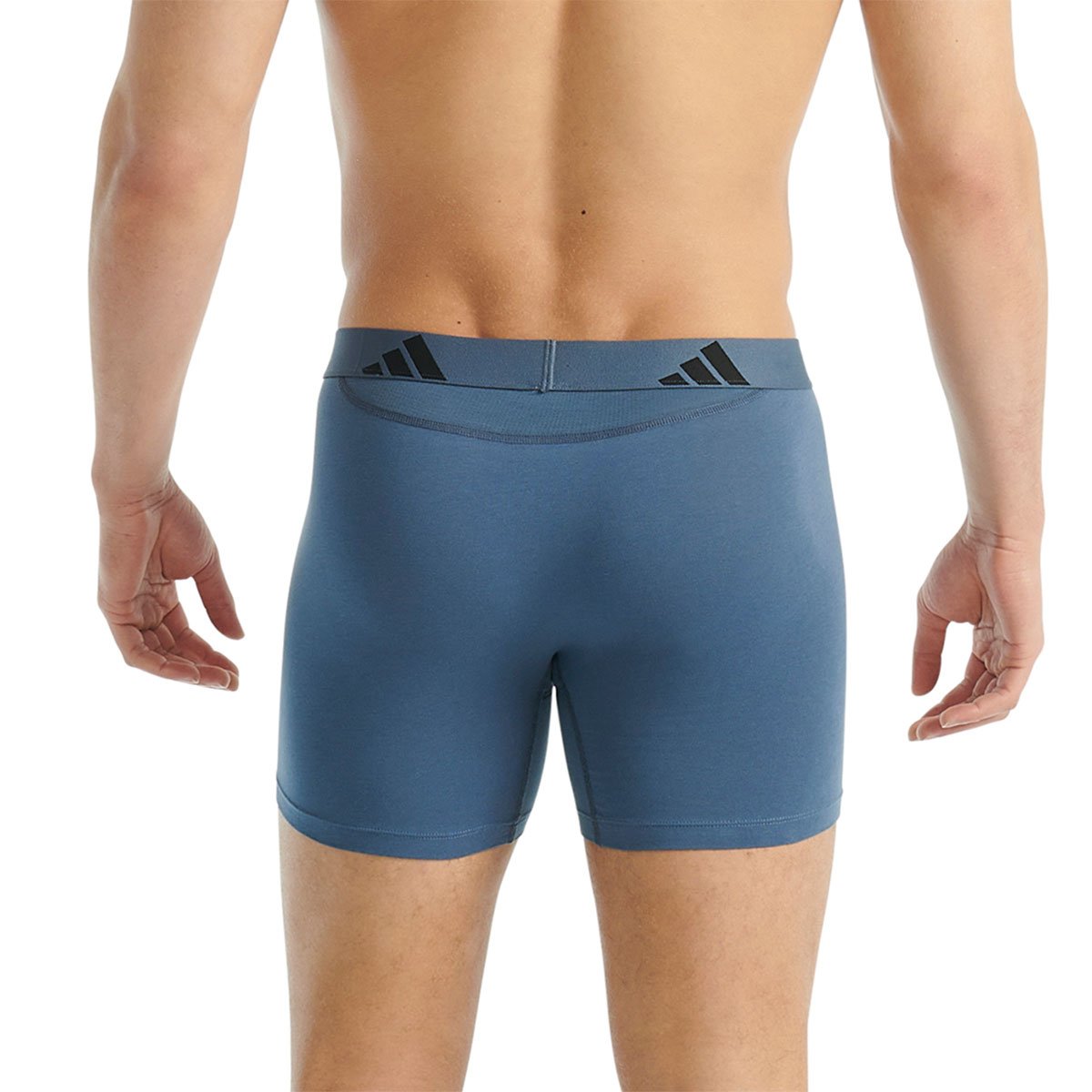 Set of 2 men's ergonomic active flex cotton briefs by Adidas Sport. ADIDAS UNDERWEAR Black