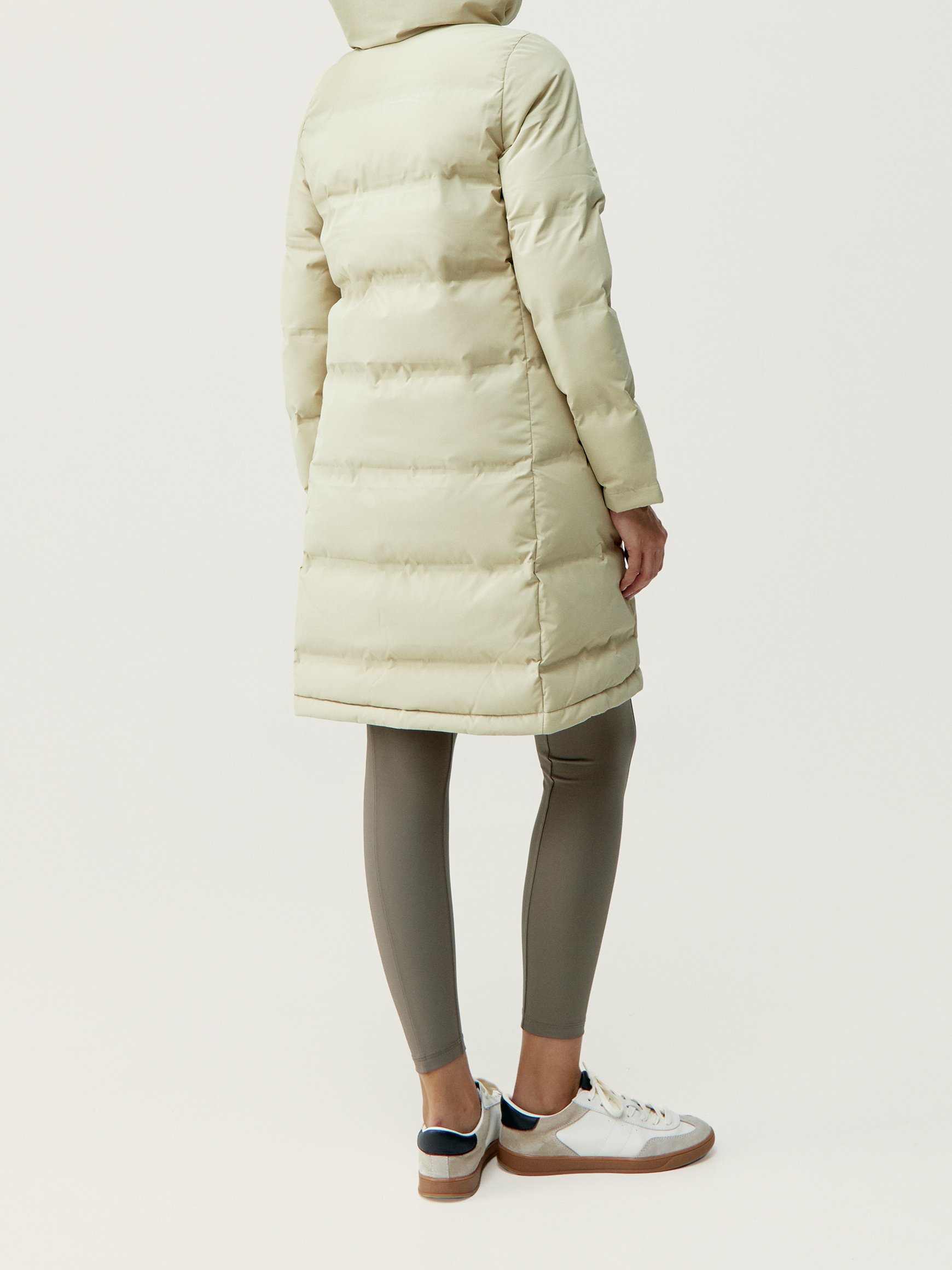 Padded waterproof winter coat BORN LIVING YOGA Beige