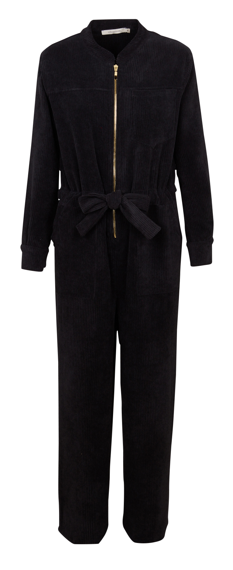 Ribbed straight jumpsuit LA FEE MARABOUTEE Black