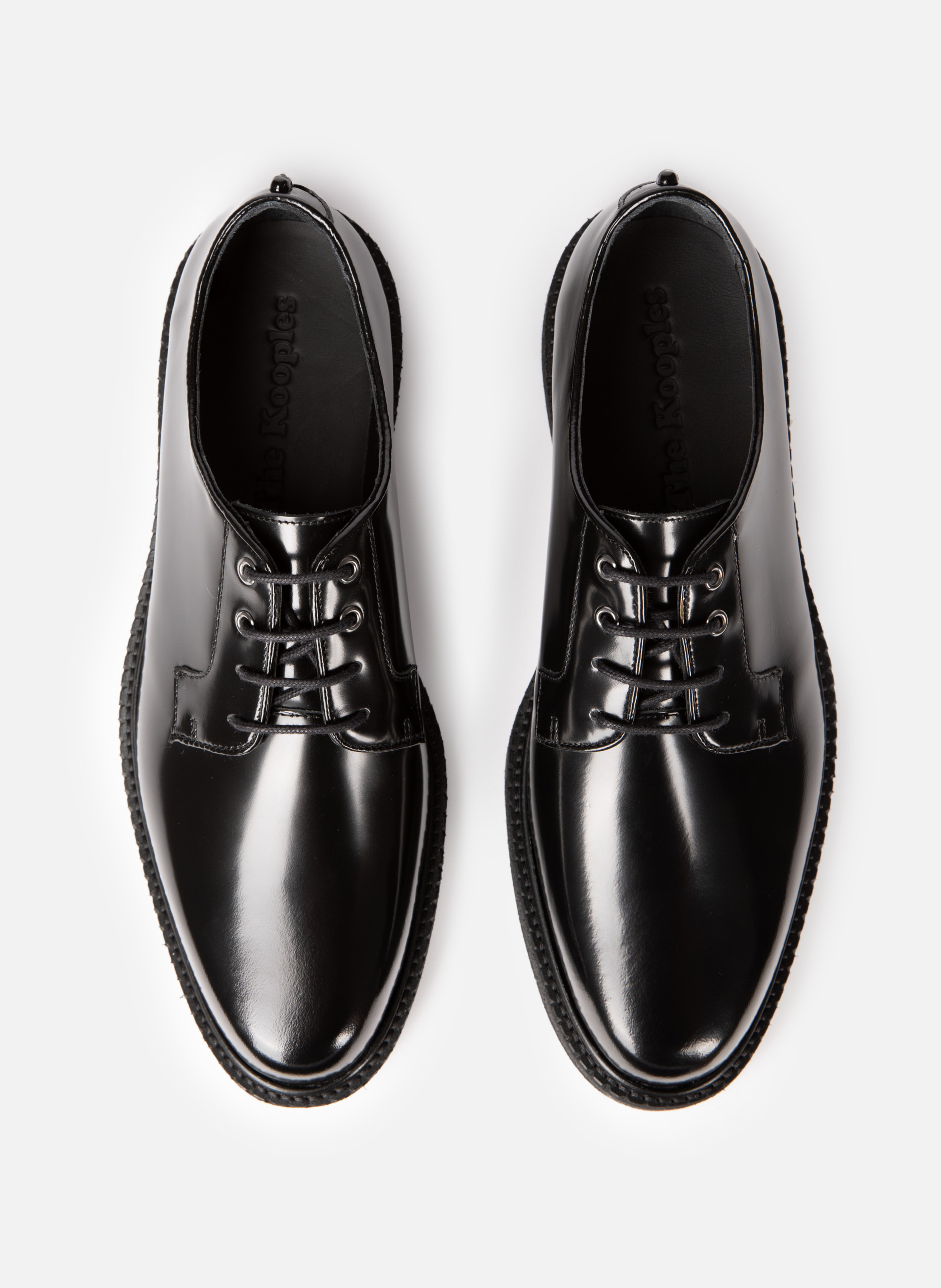 Derbies with leather eyelets THE KOOPLES Black