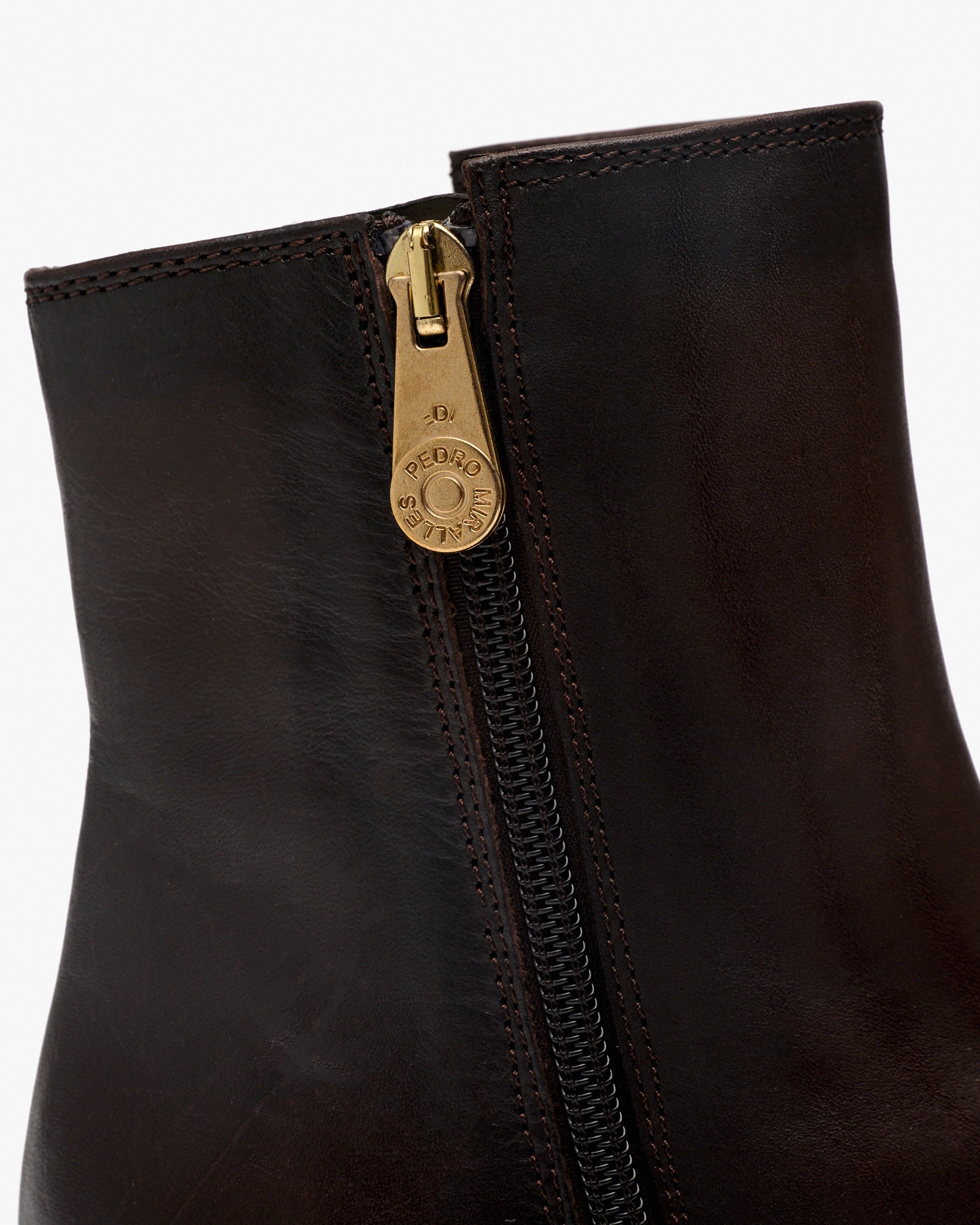 Leather ankle boots. PEDRO MIRALLES Brown