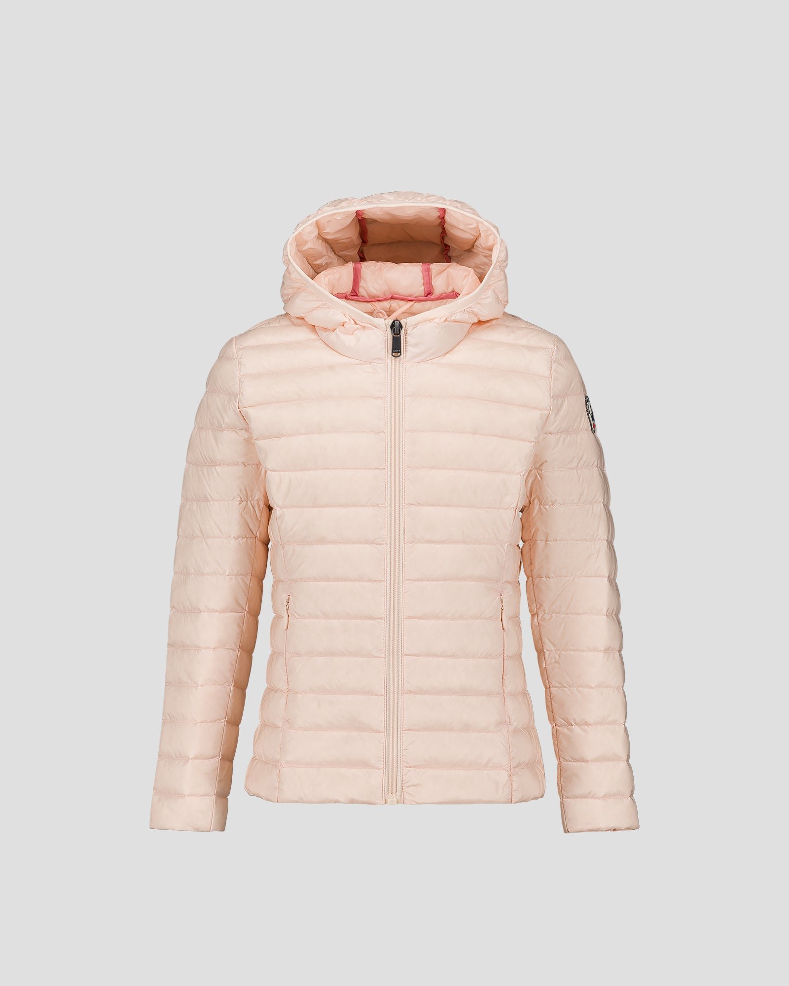 Carla lightweight hooded children's down jacket JOTT Pink