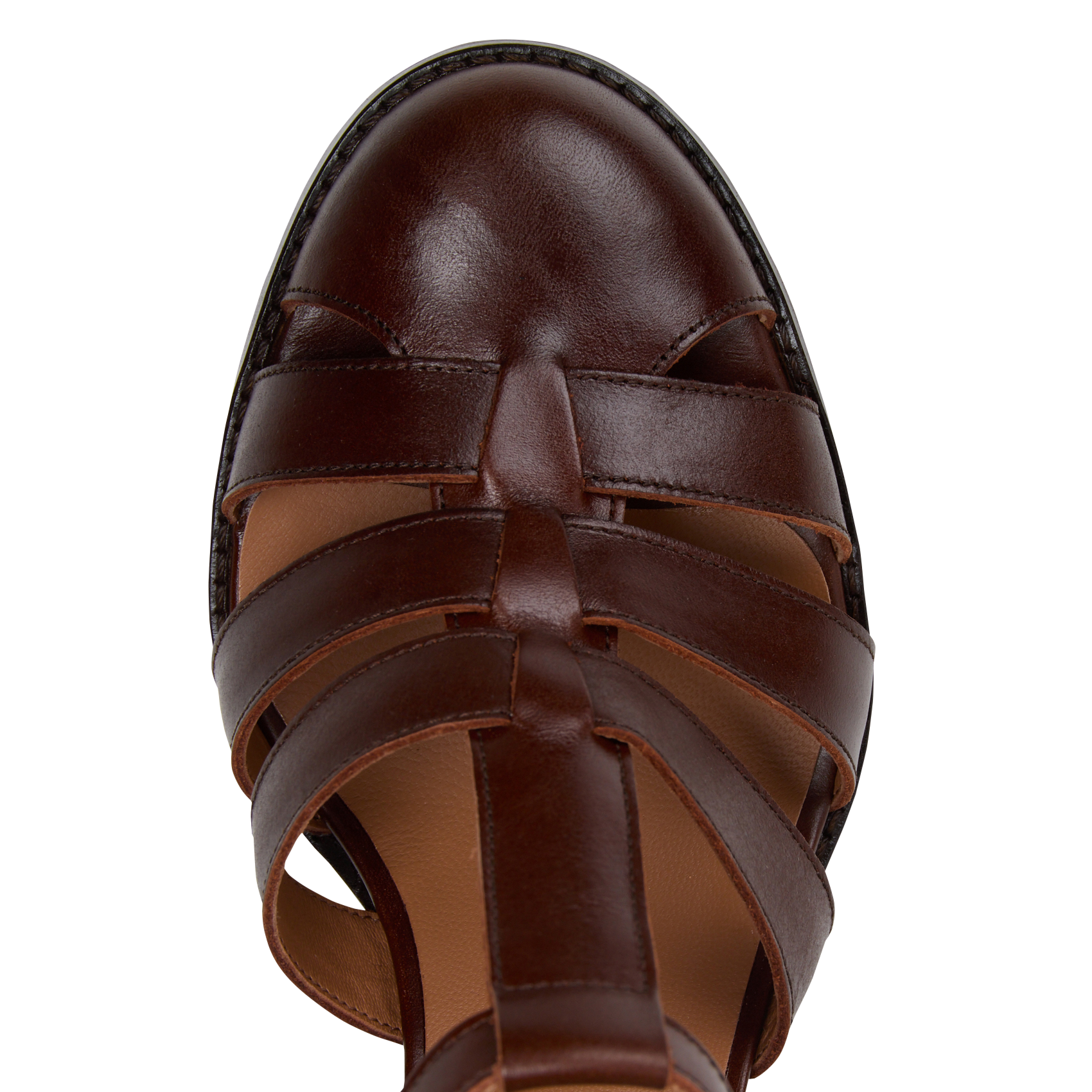 Hoge, suède sandalen MELLOW YELLOW Bruin