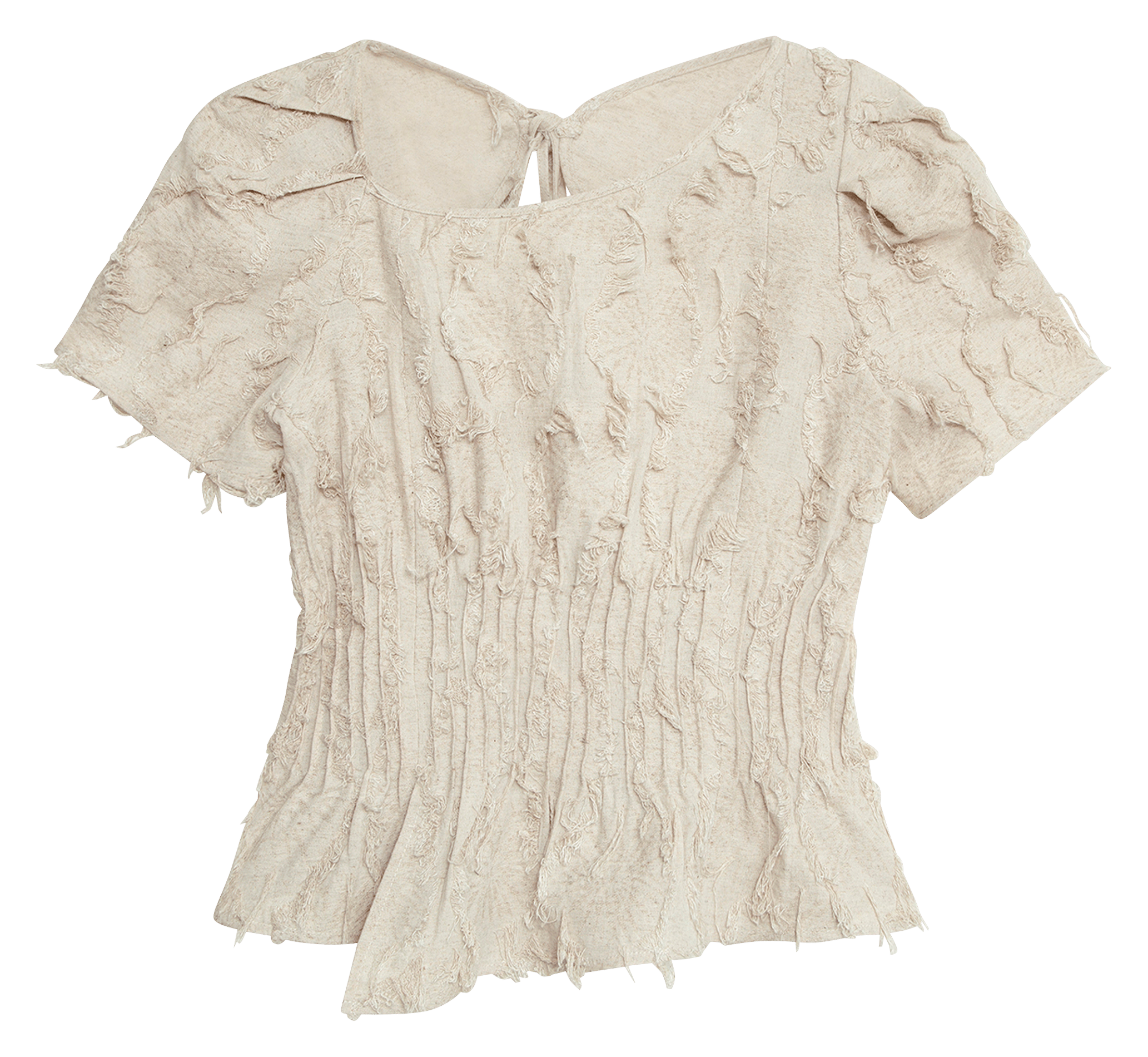 Cárdigan de mezcla de algodón con cuello redondo LAAGAM Blanco