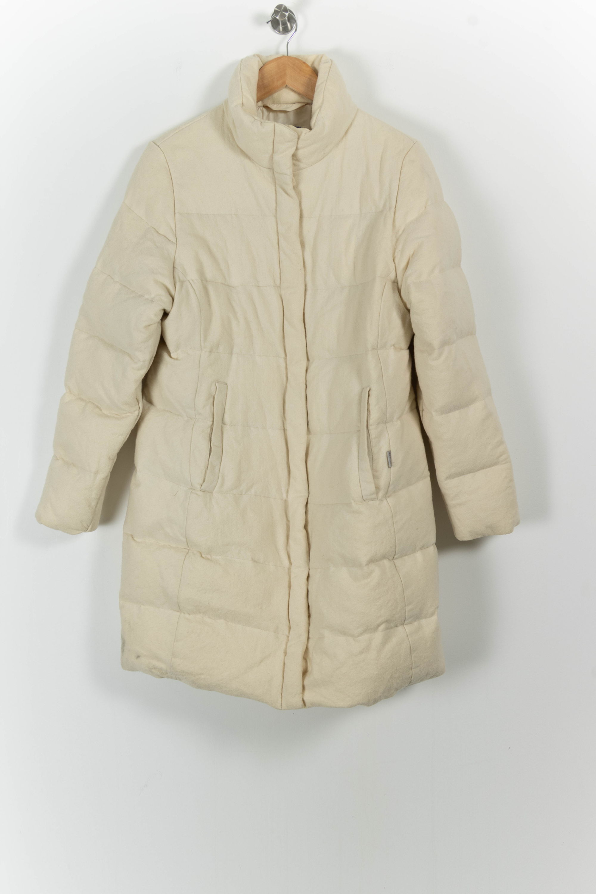 Lightweight quilted padded jacket with high neck MONCLER - Seconde Main Beige