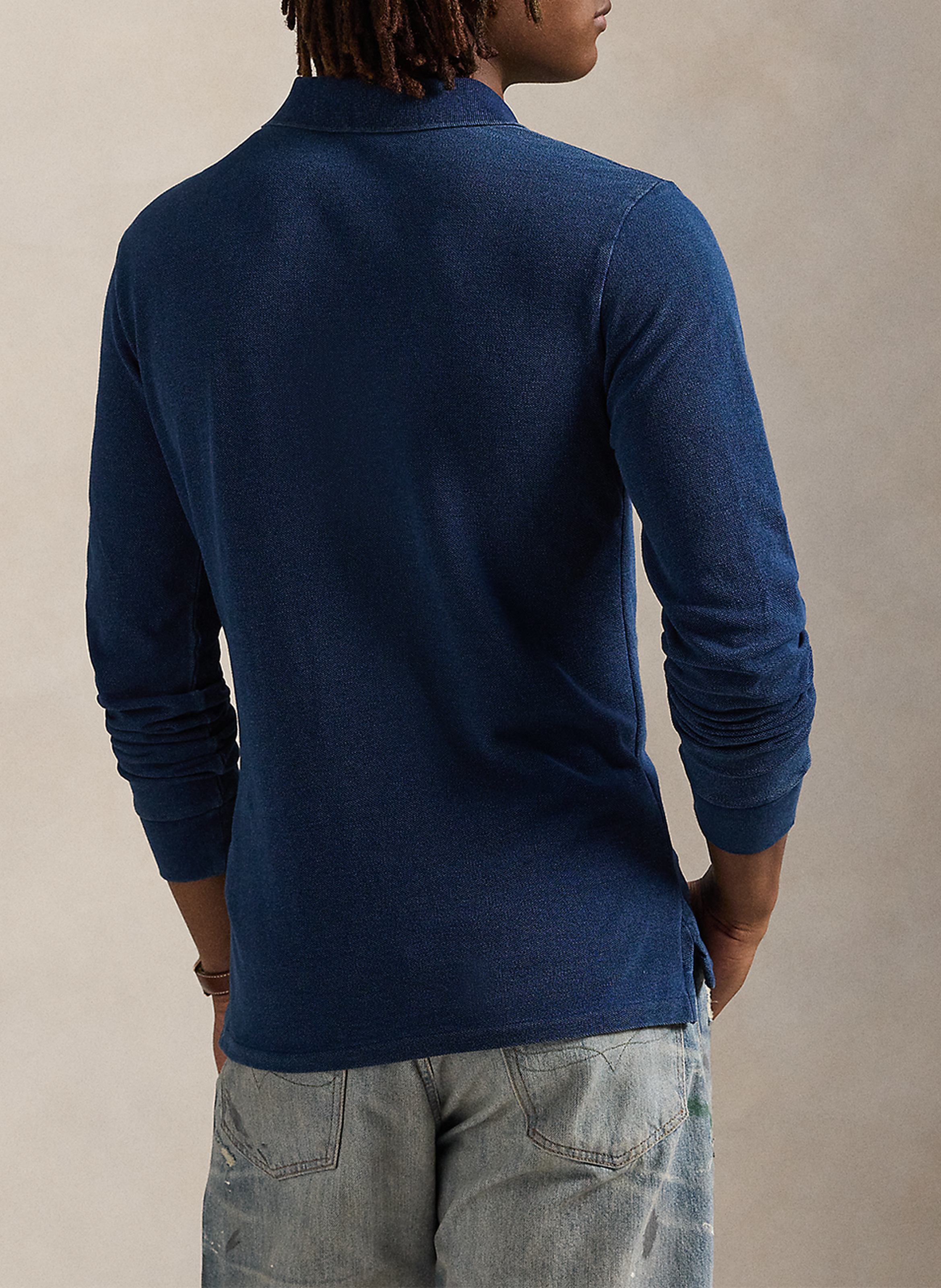 Slimfit-Poloshirt aus Baumwolle POLO RALPH LAUREN Blau