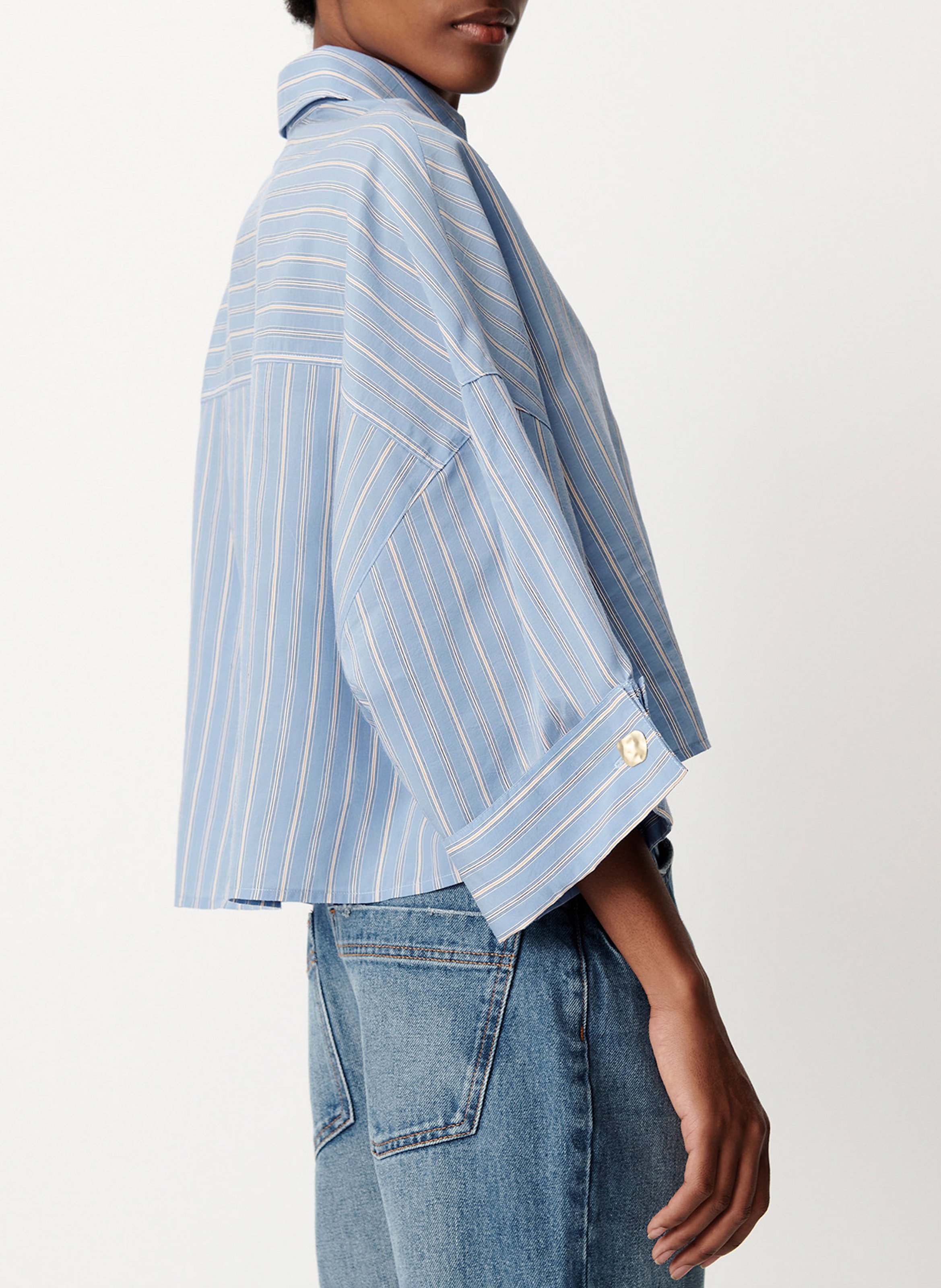 Chemise ample à rayures SESSUN Blauw