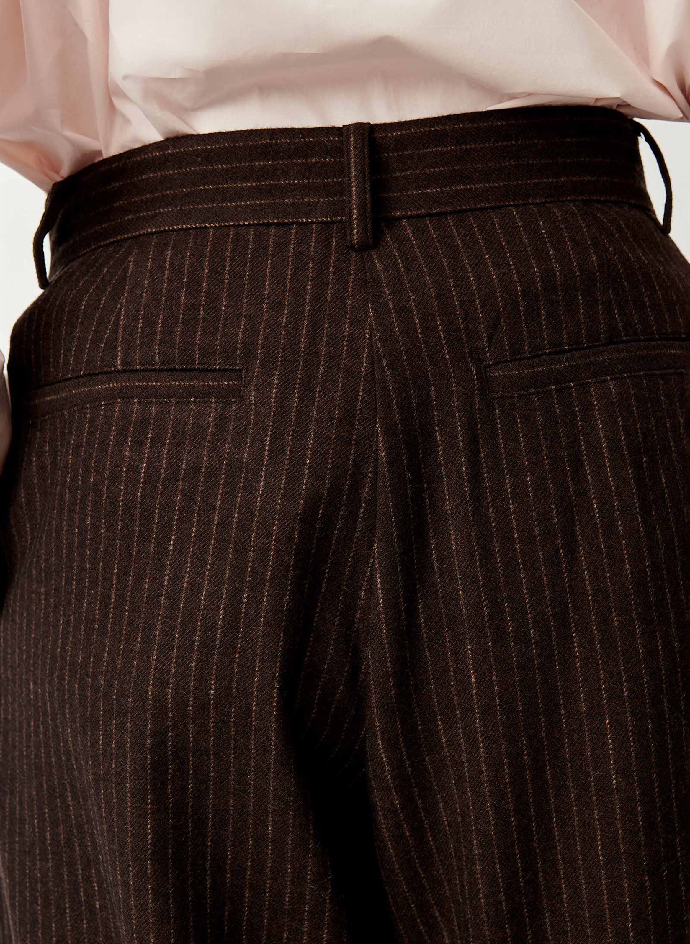 Hose - Gerader Schnitt mit Streifen  SESSUN Braun