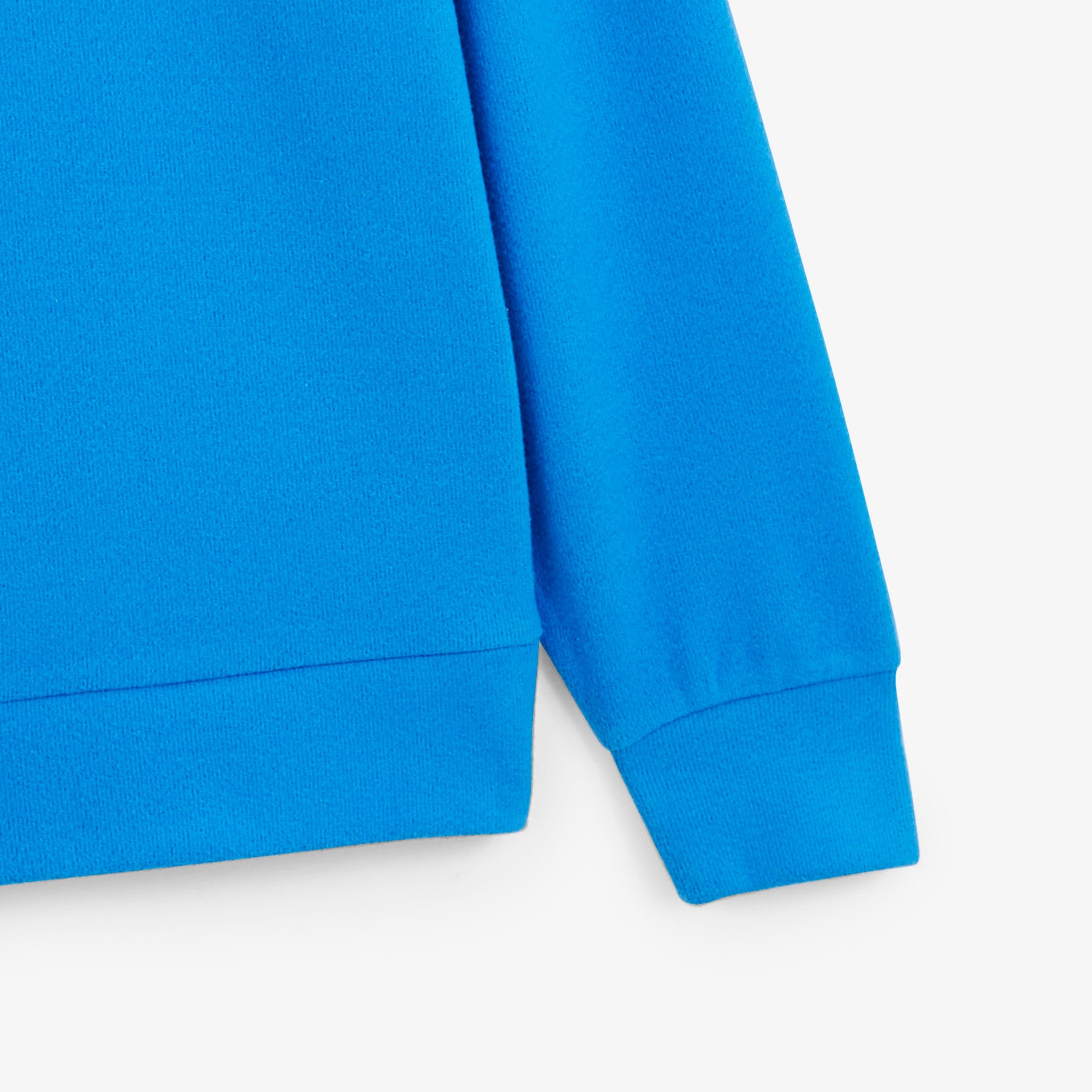 Round neck sweatshirt French rib SERGE BLANCO Blue
