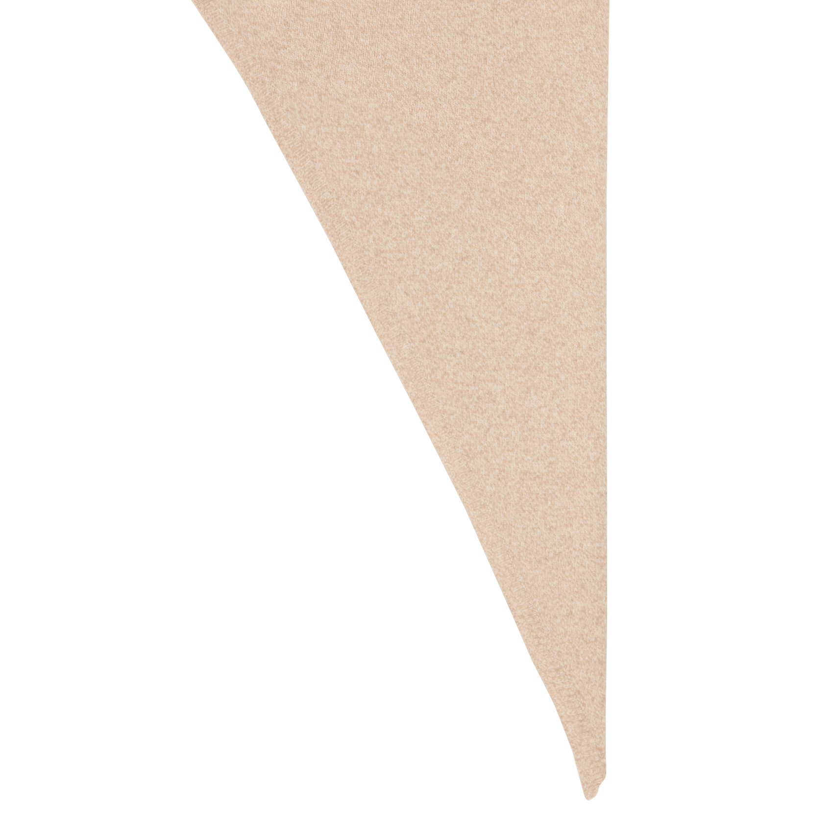 Echarpe triangulaire en laine mélangée MAISON ANJE Beige